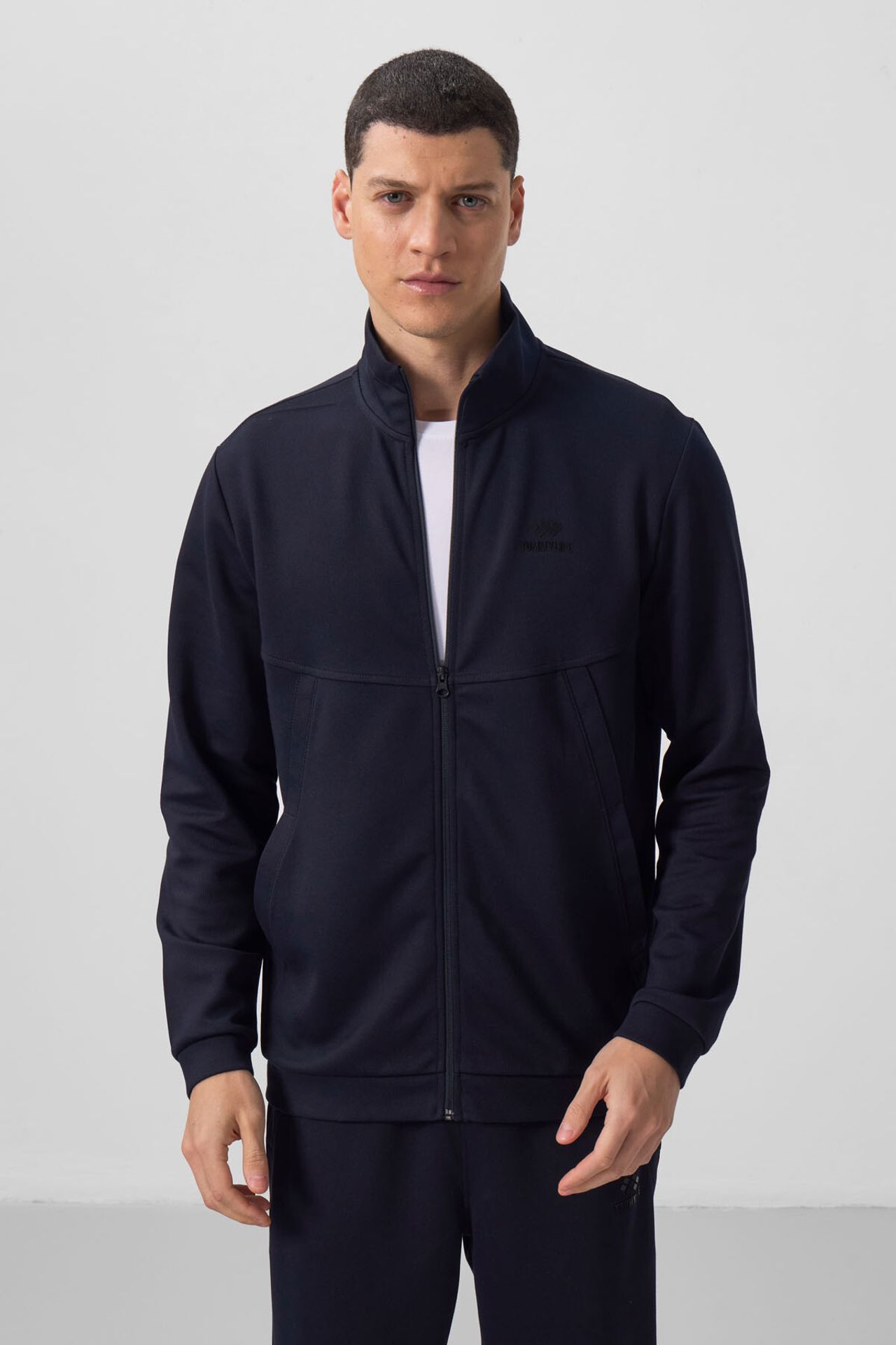 TOMMY Men's Long-sleeve Zip Sweatshirt And Pants Set 2