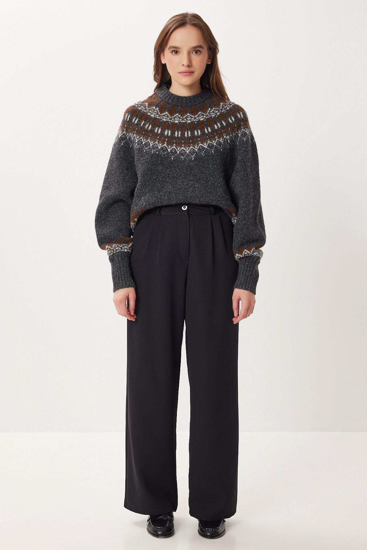ISTANBUL High Waist Wide Leg Palazzo Pants 2
