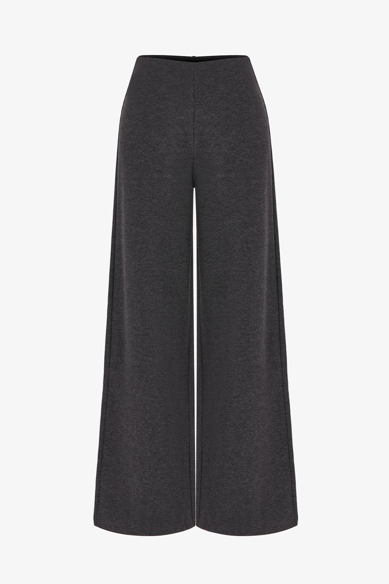 PENTI Warm Wide Leg Melange Pattern Pants 4