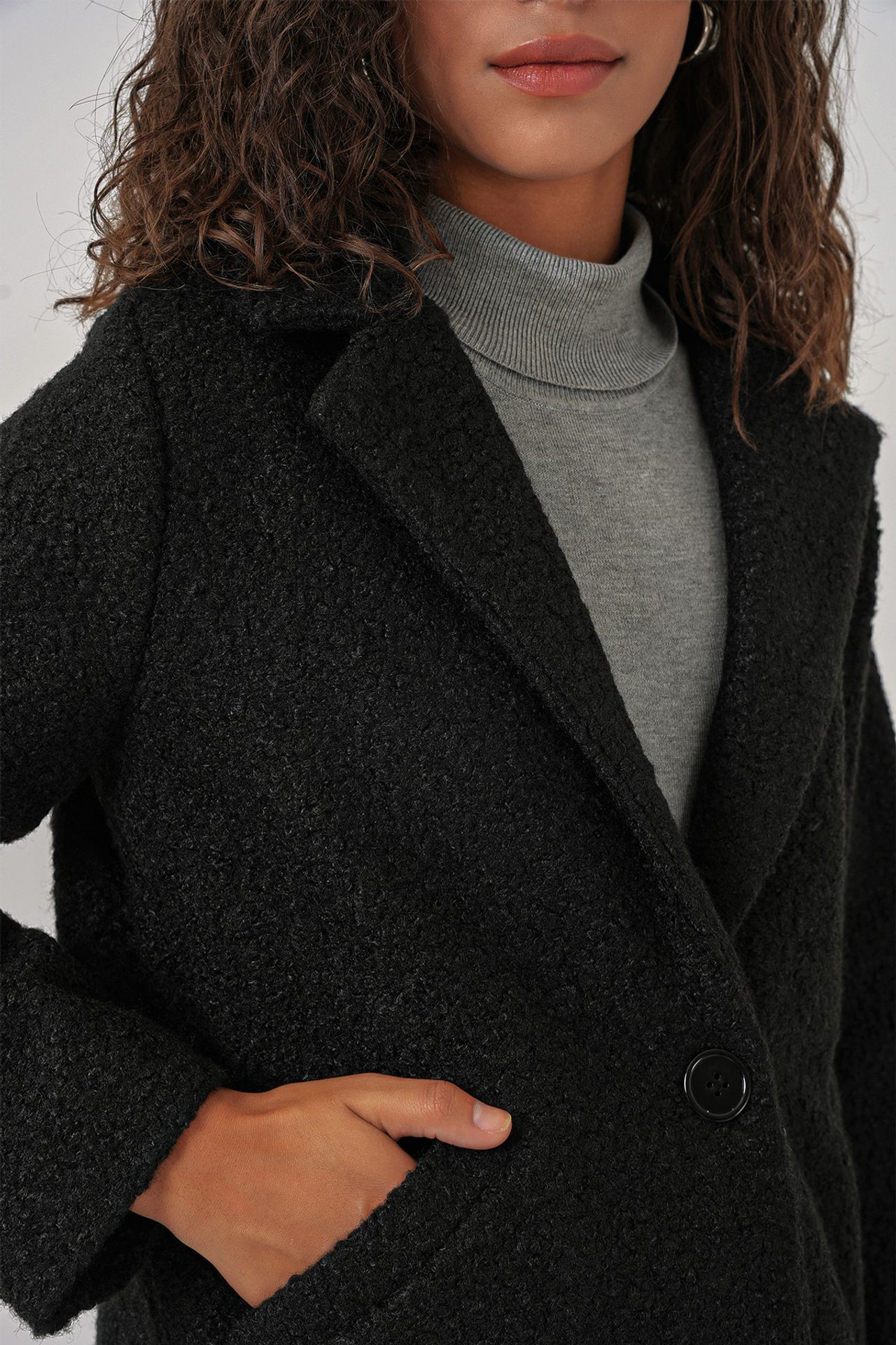 BDART Oversized Textured Long Plush Coat 5