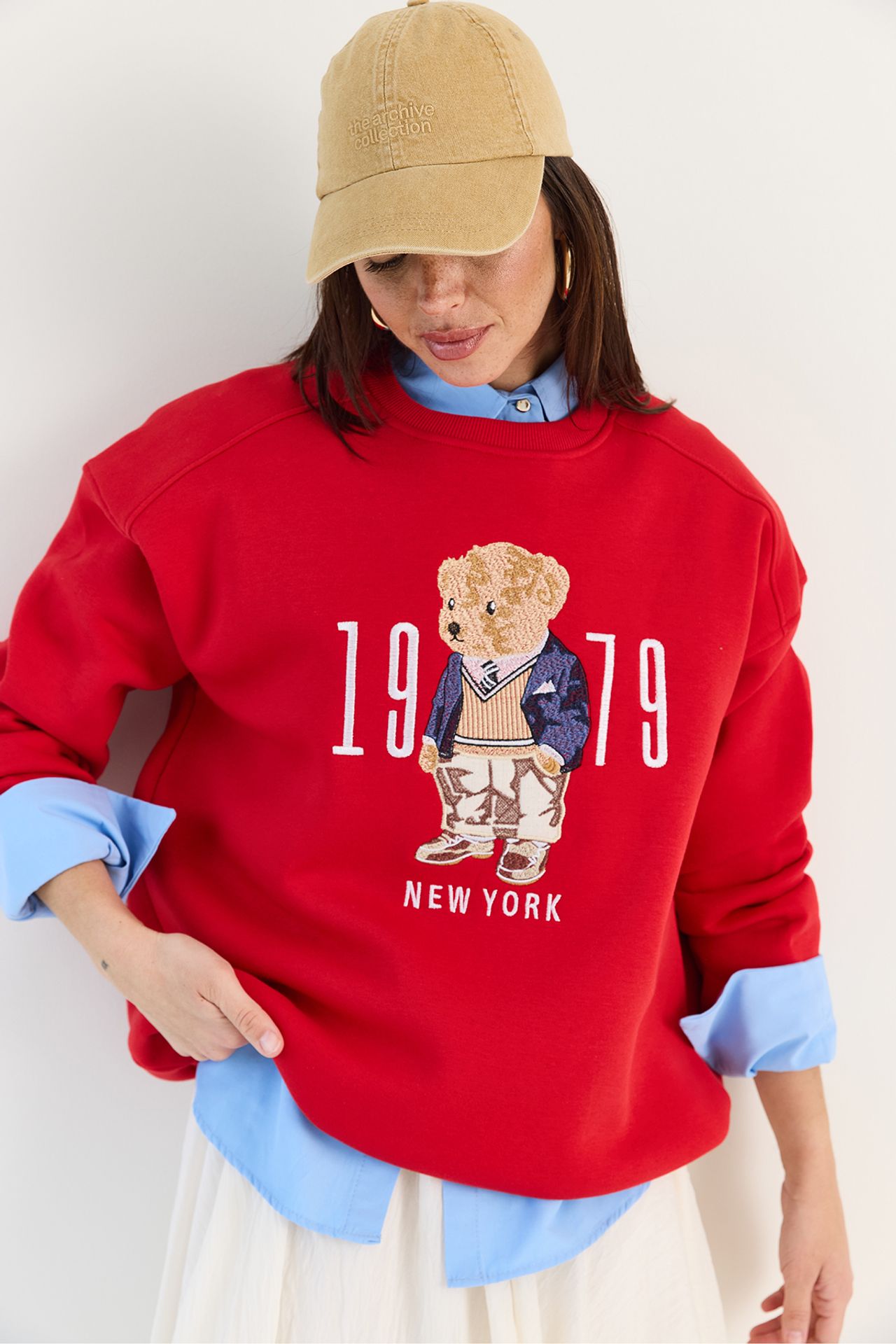 LUCCI Relaxed Fit Printed Crew Neck Sweatshirt 4