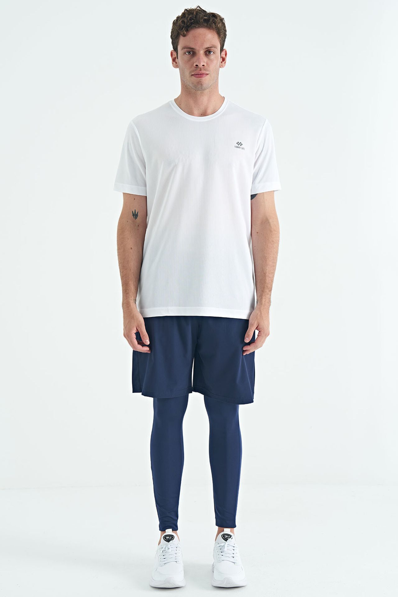 TOMMY Men's Skinny High-Waist Knit Active Pants 1