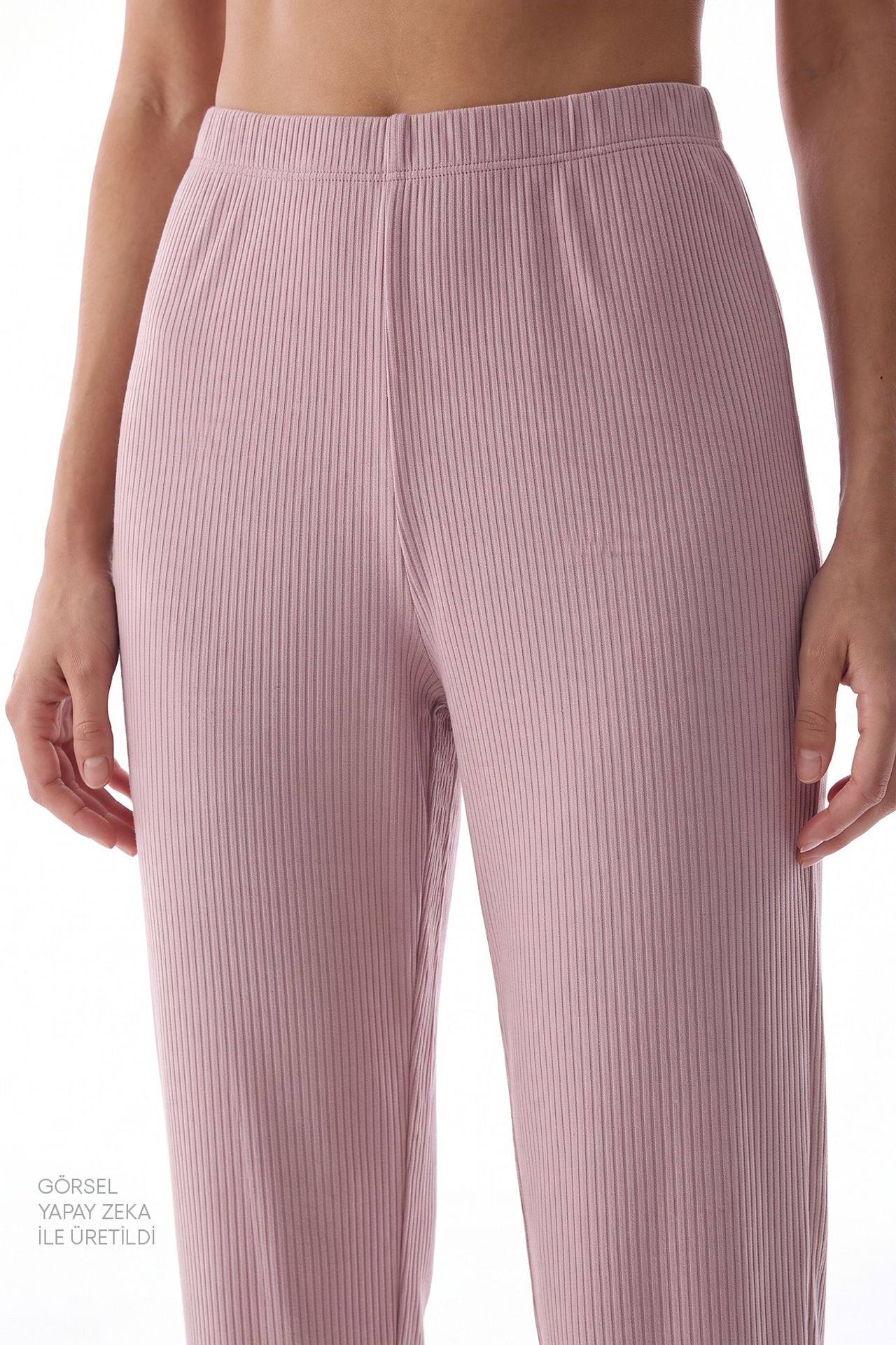 PENTI Midnight Ribbed Short Sleeve Pajama Set 6