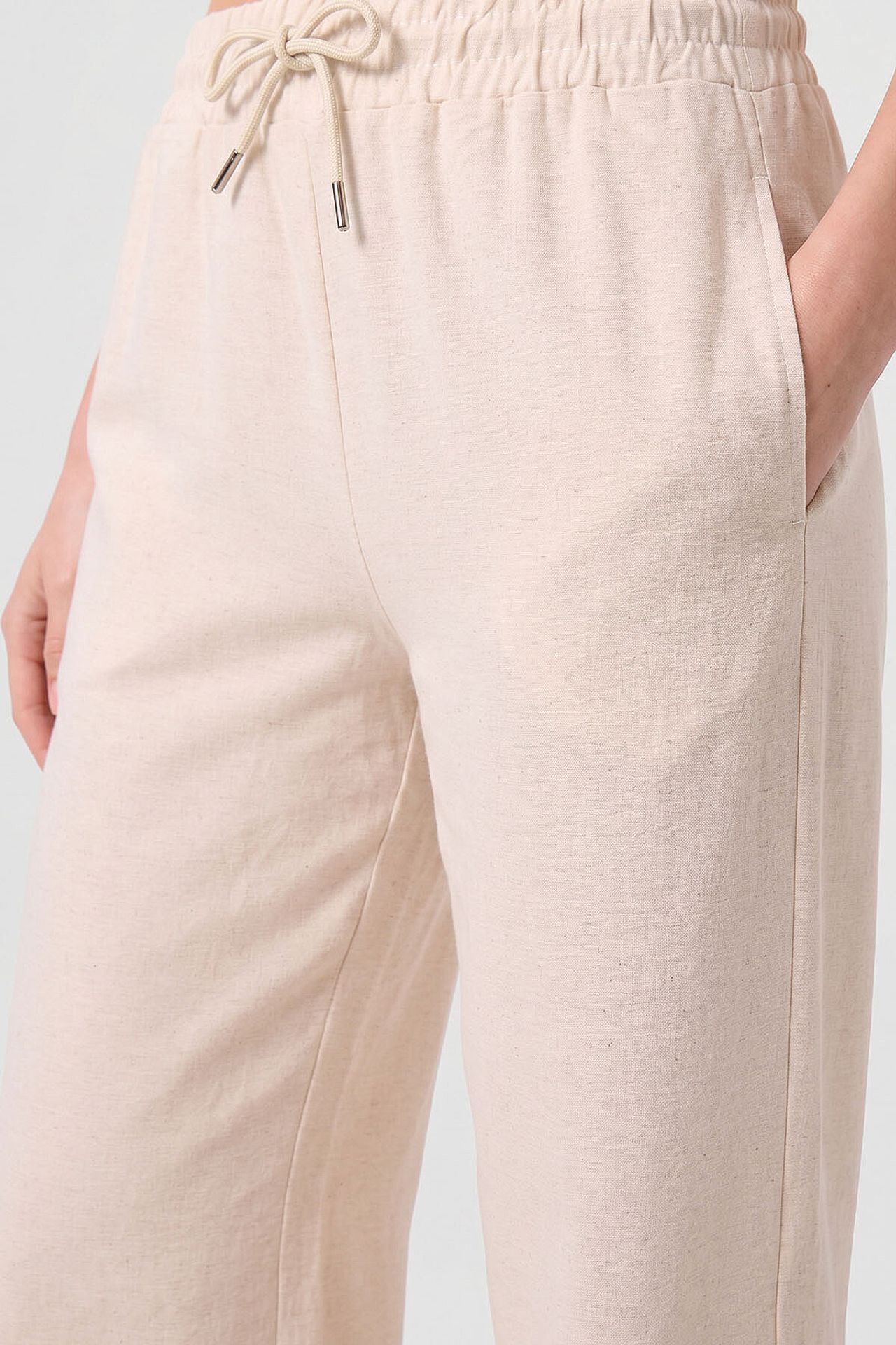 TOMMY Mid Waist Palazzo Pants with Drawstring 3