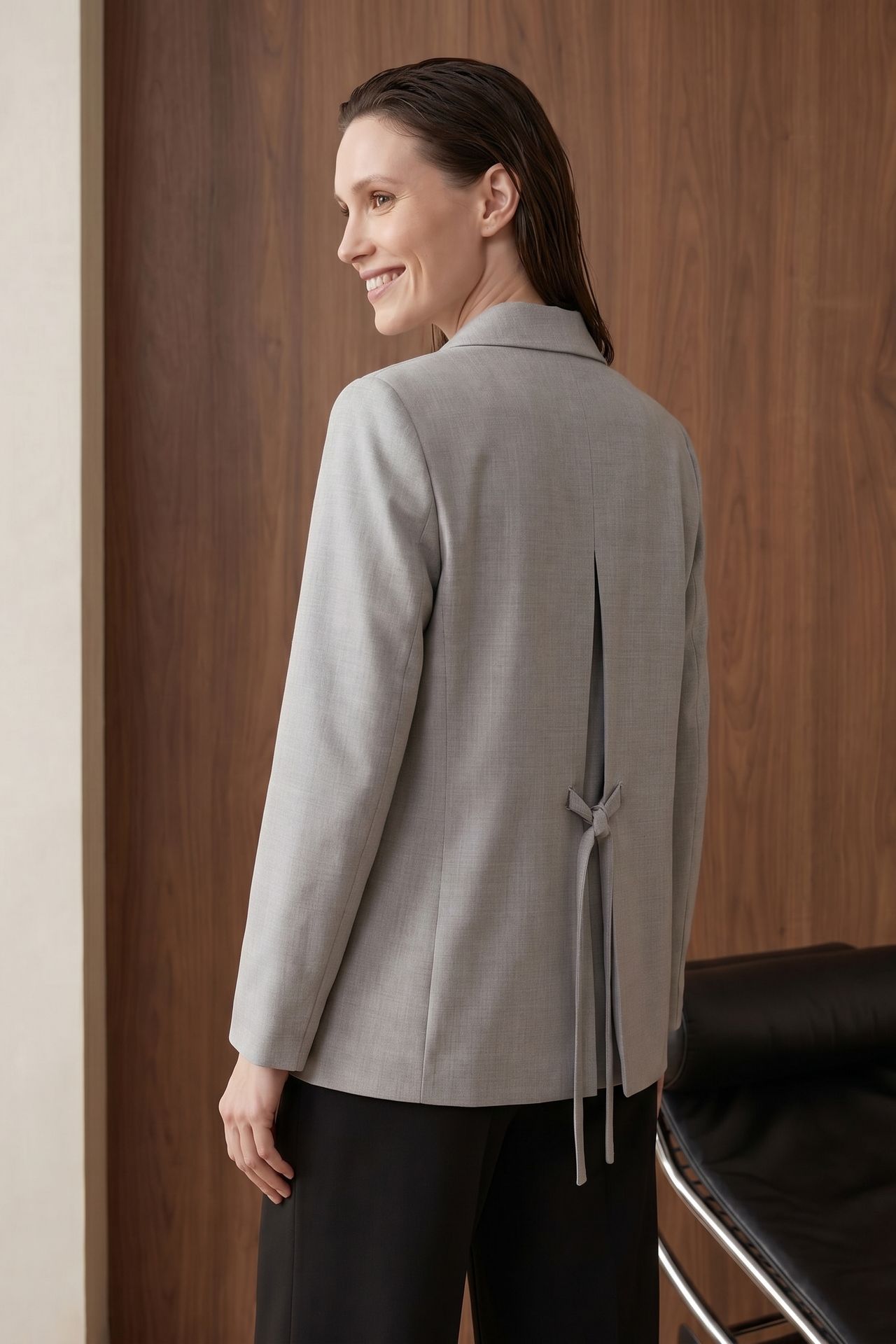 MY FASHION Shawl Collar Button Blazer Jacket 6