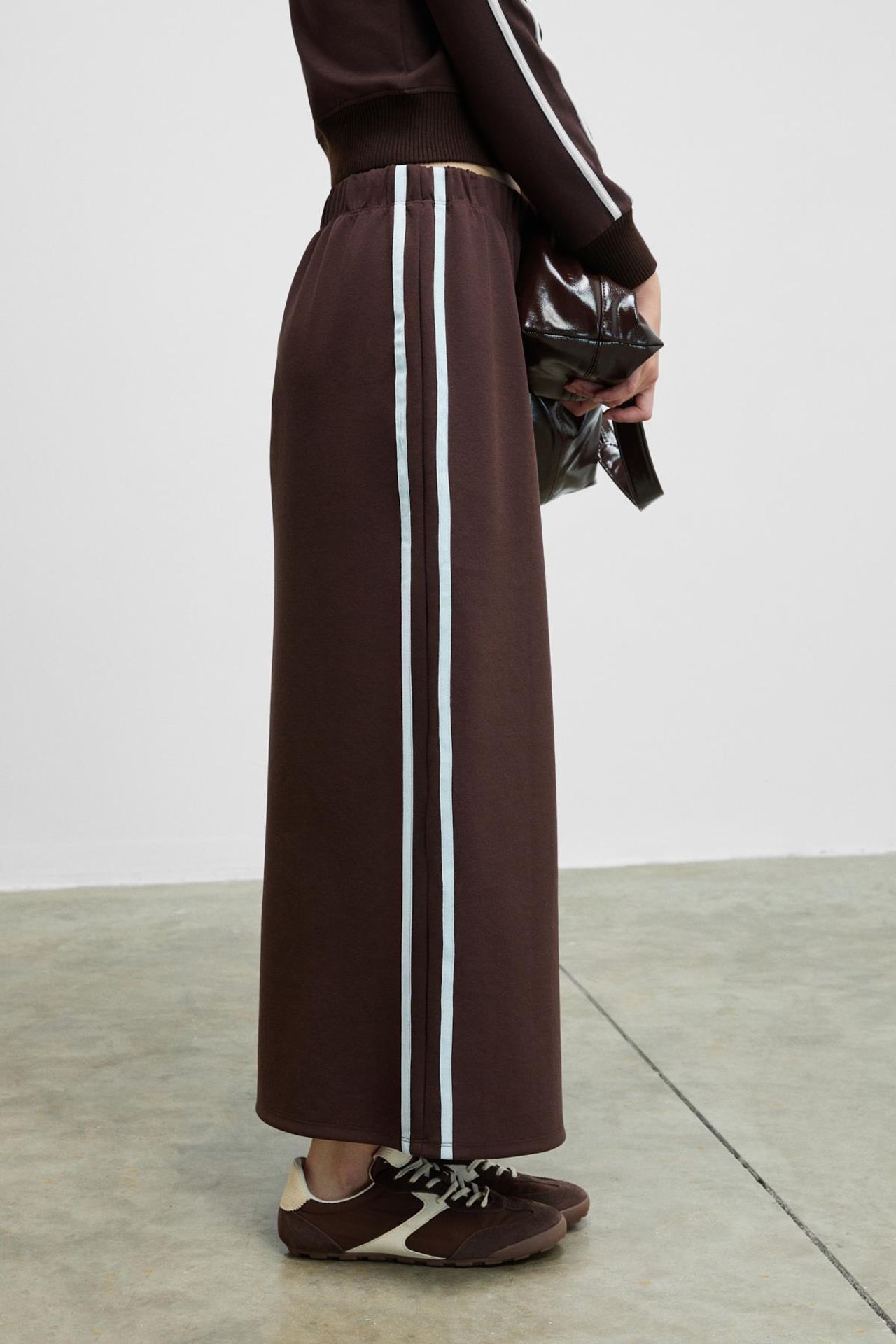 GRIMELANGE Paneled Mid Waist Maxi Skirt 4