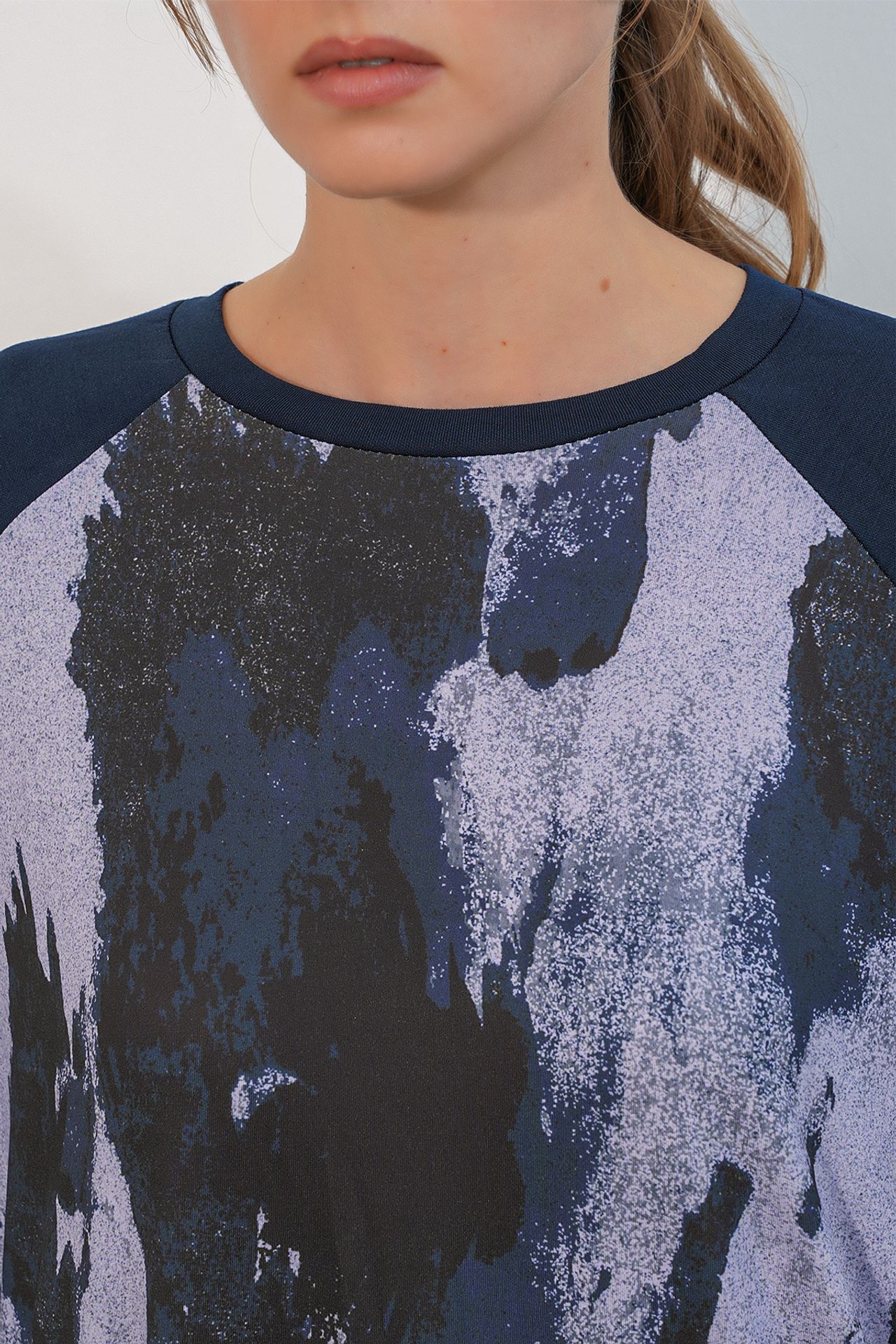 BDART Oversize Abstract Print Crew Neck Tunic & Pants Set 5