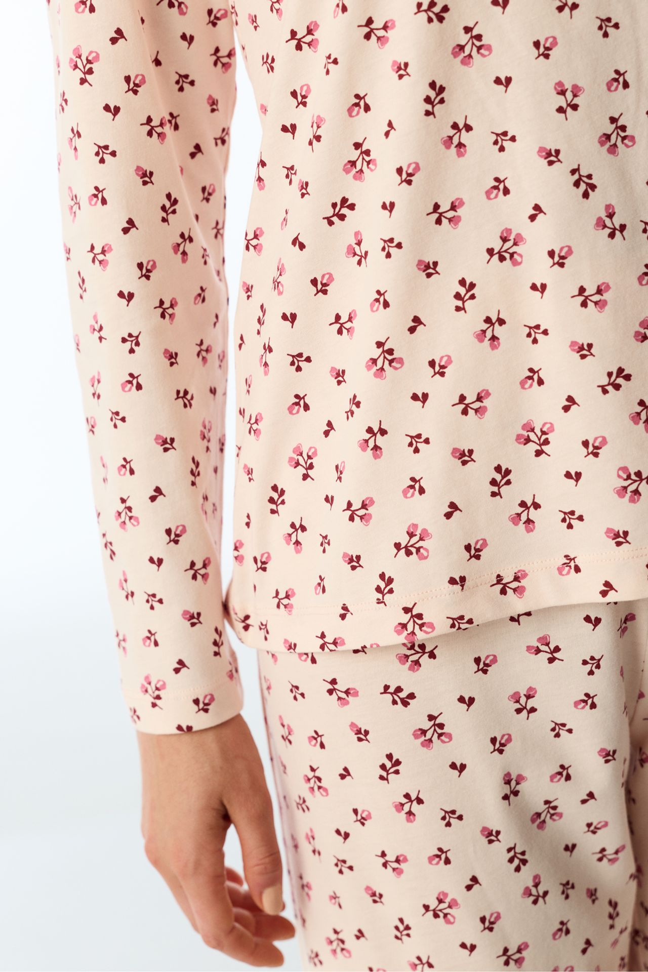 PENTI Petal Floral Long Sleeve Pants Pajama Set 5