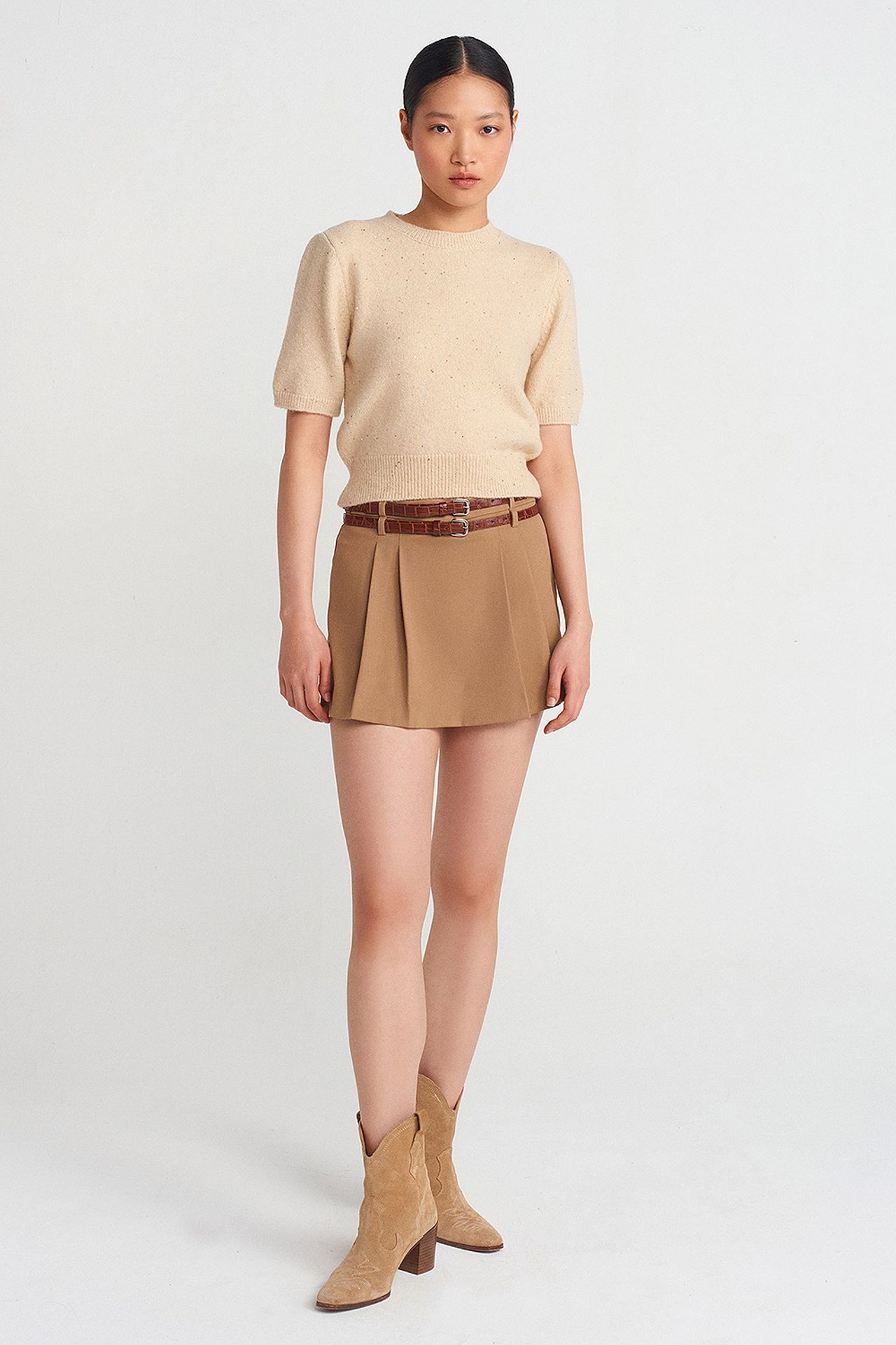 DILVIN Women's Wool Blend Sweater 4