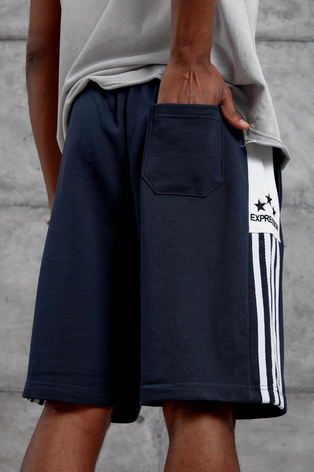 NOMARC Oversize Düz Paça Sweat Şort 4