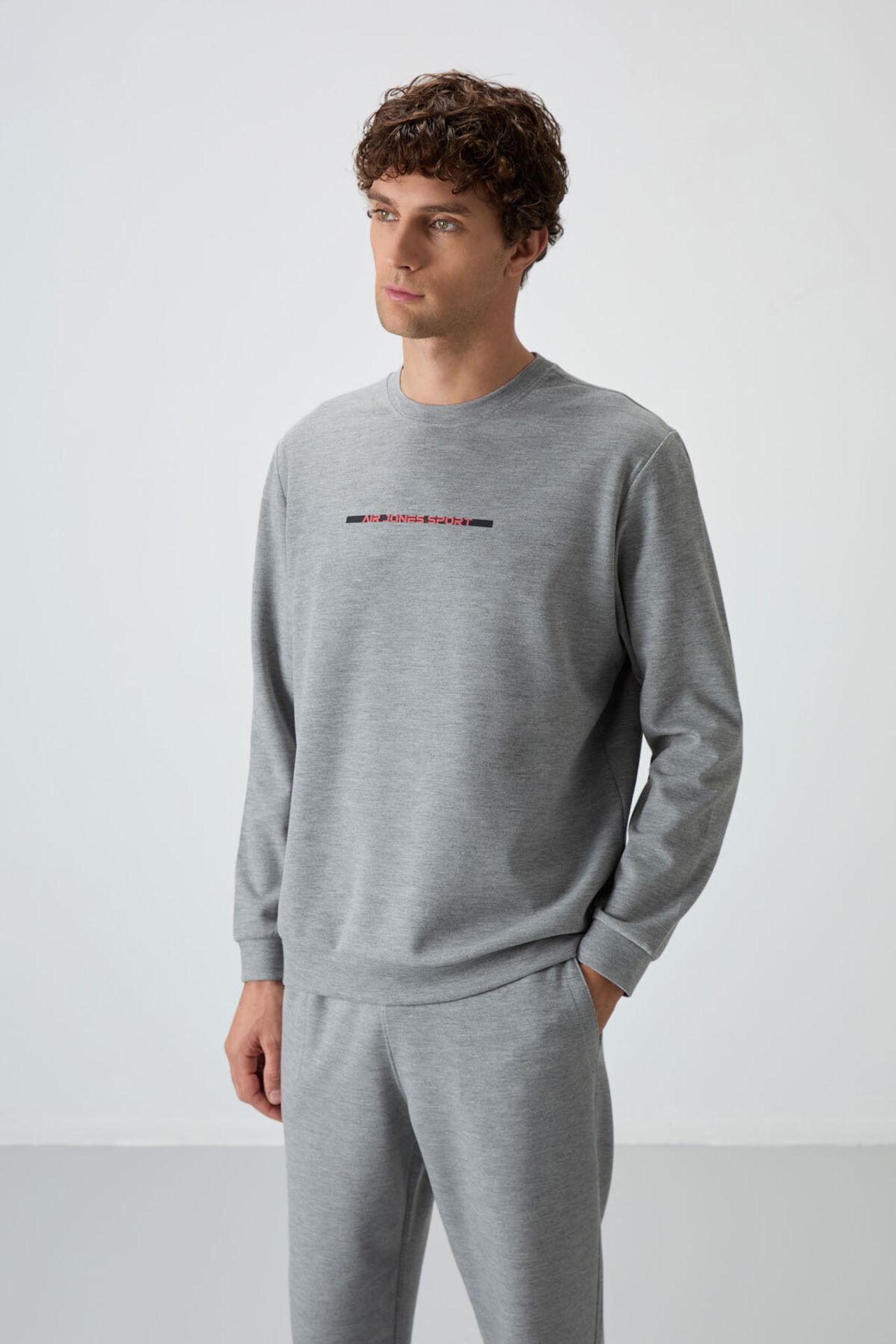 TOMMY Men's Ribbed Knit Sweatshirt And Pants Set 3