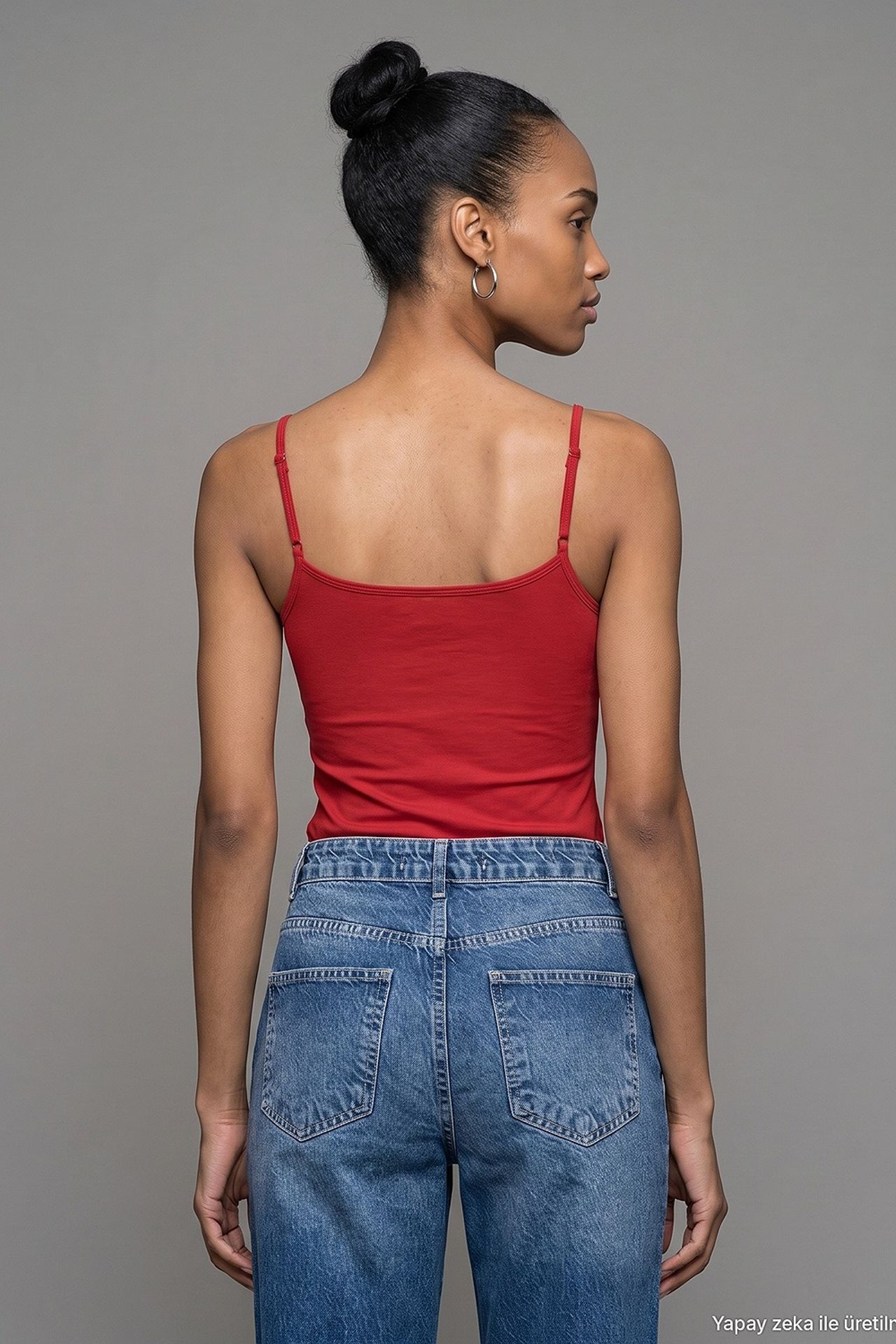 DILVIN Slim Fit Square Neck Sleeveless Blouse 2
