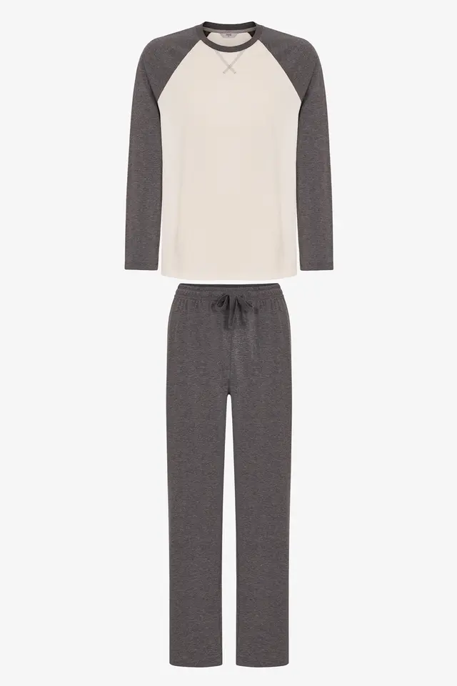 PENTI Men's Contour Ease Long Sleeve Pajama Set
