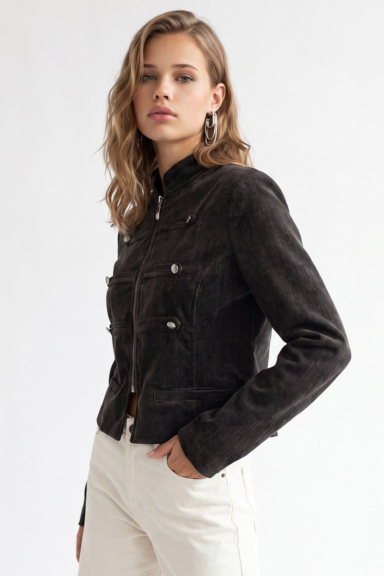 MIXRAY Women's Tailored Blazer 4