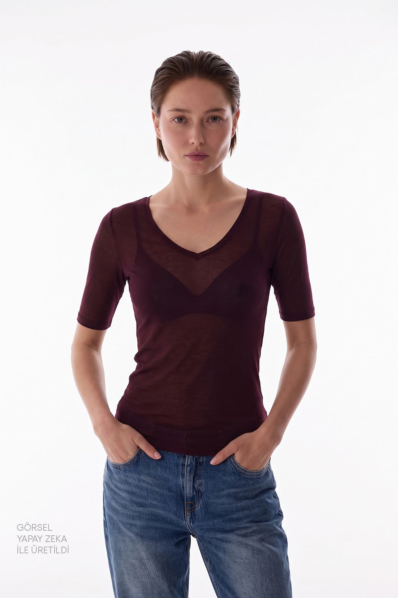 PENTI V Neck Blouse 1