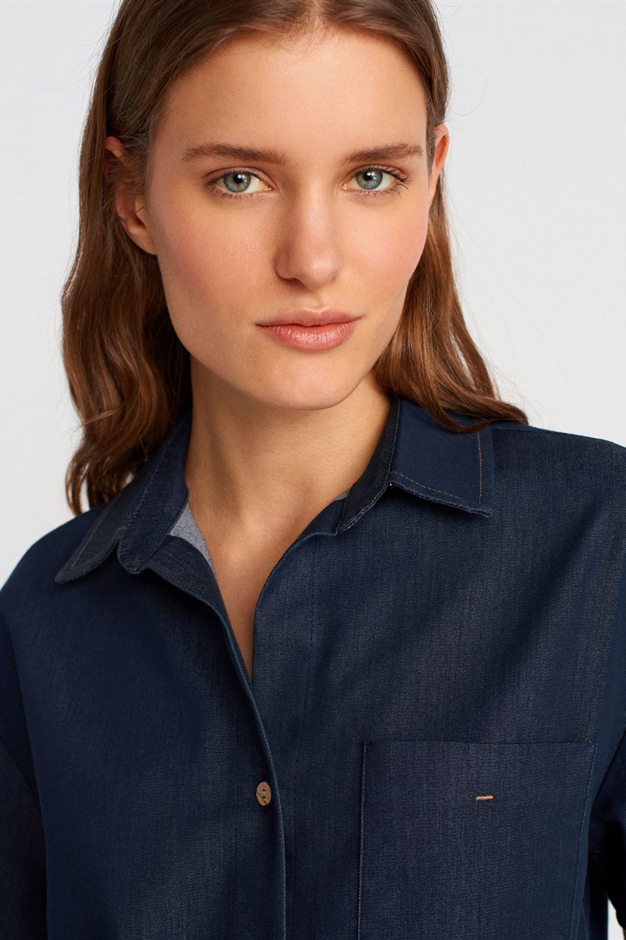 DILVIN Linen Blend Short-Sleeve Button Shirt 4