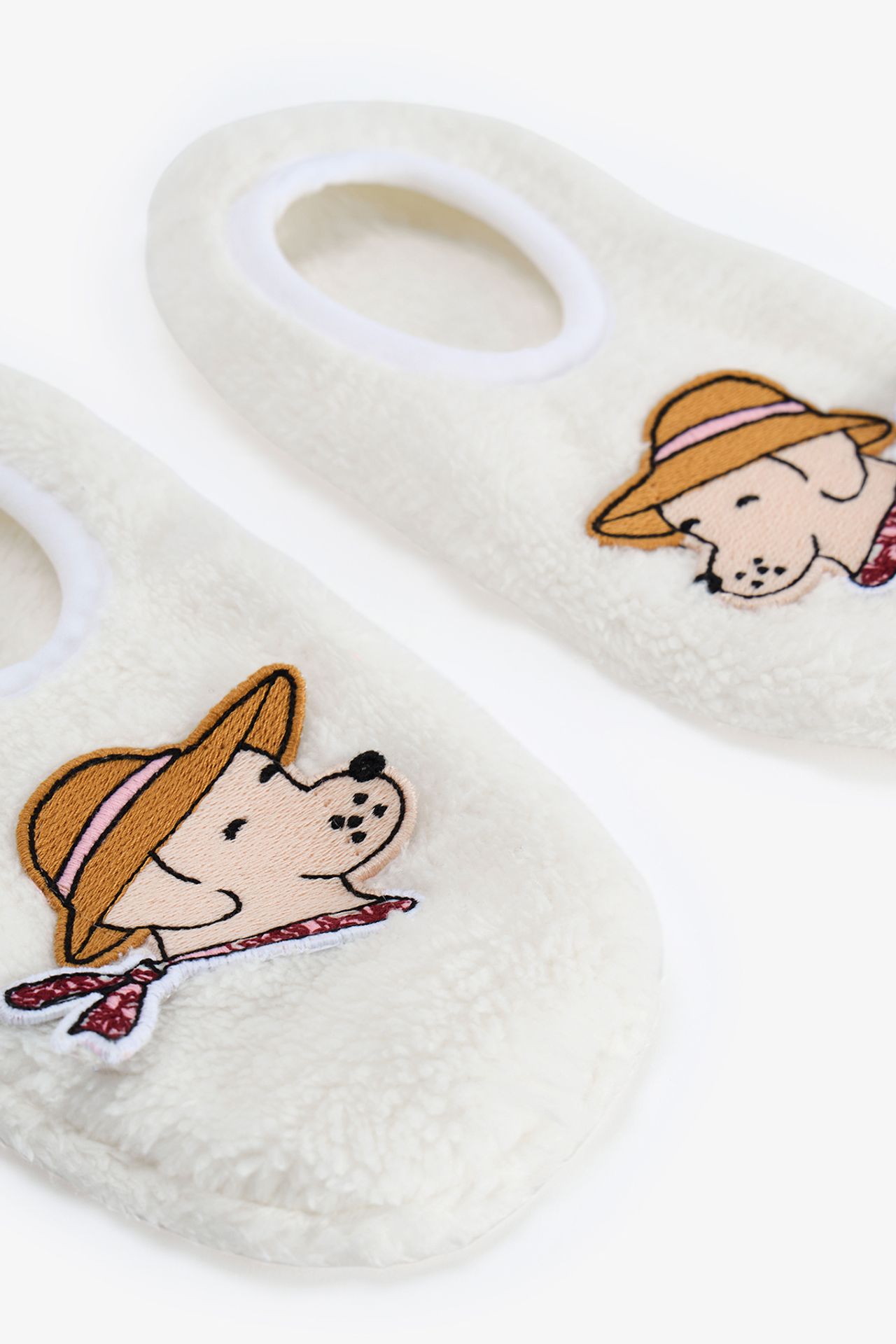 PENTI Kırık Countryside Dog Pattern Slipper Socks 4