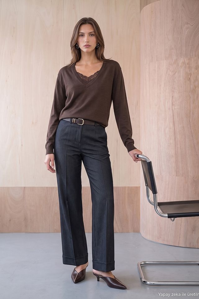 DILVIN Women's Straight-Leg Pants