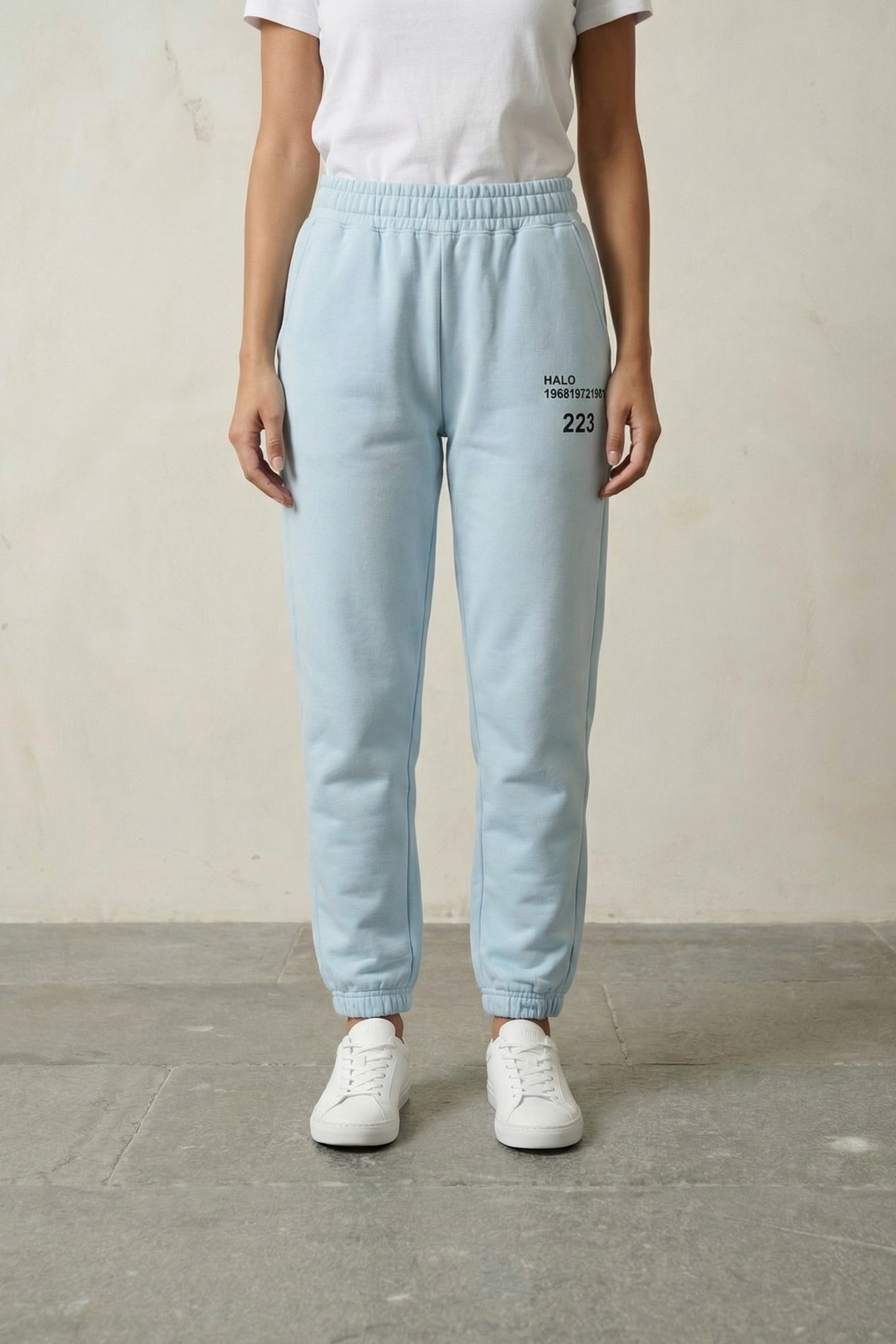 MY FASHION Mid-Waist Printed Cotton Lycra Joggers 2