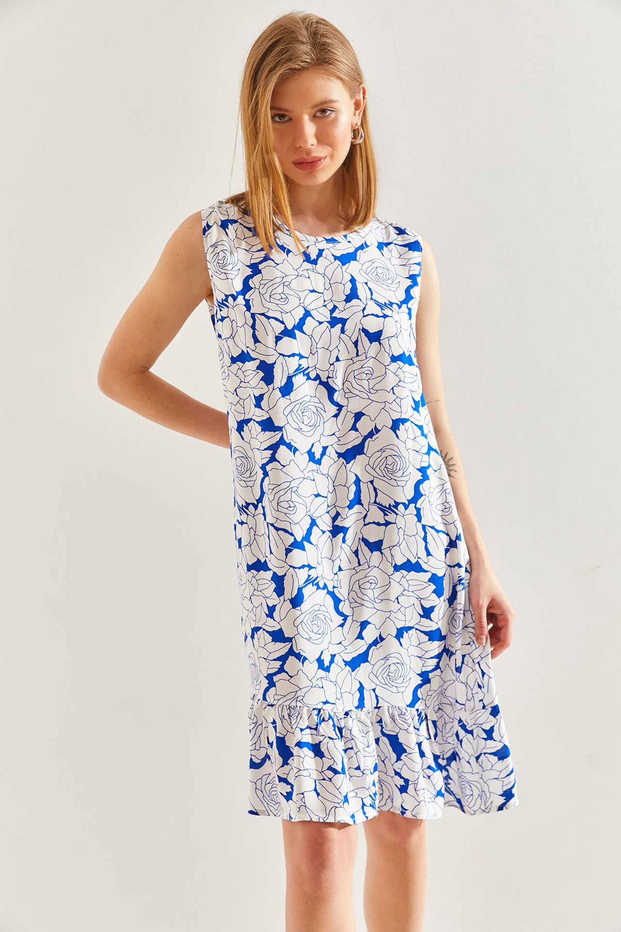 LUCCI Floral A-Form Dress
