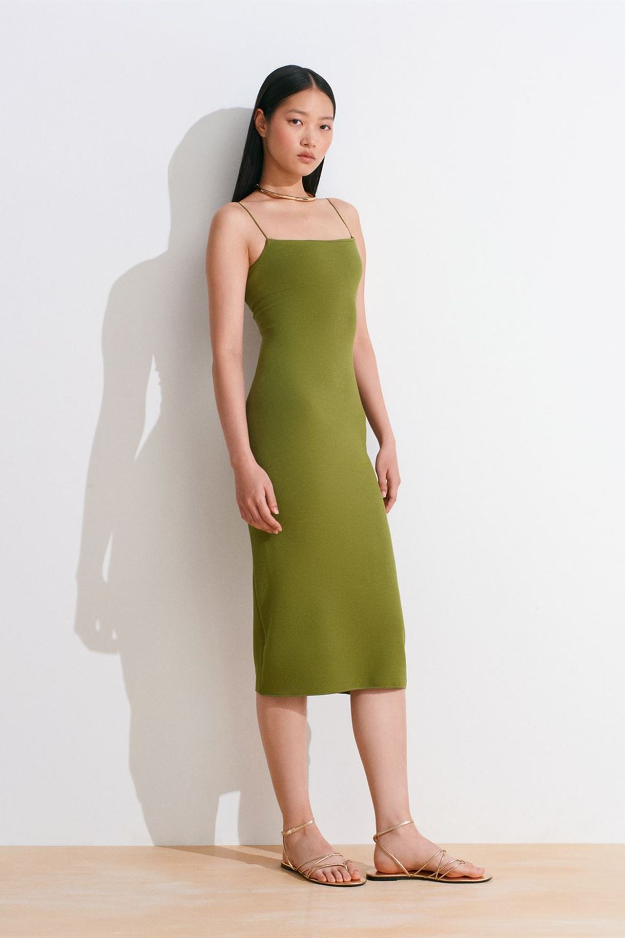 DILVIN Kolsuz Cut-Out Detaylı Bodycon Midi Elbise 5