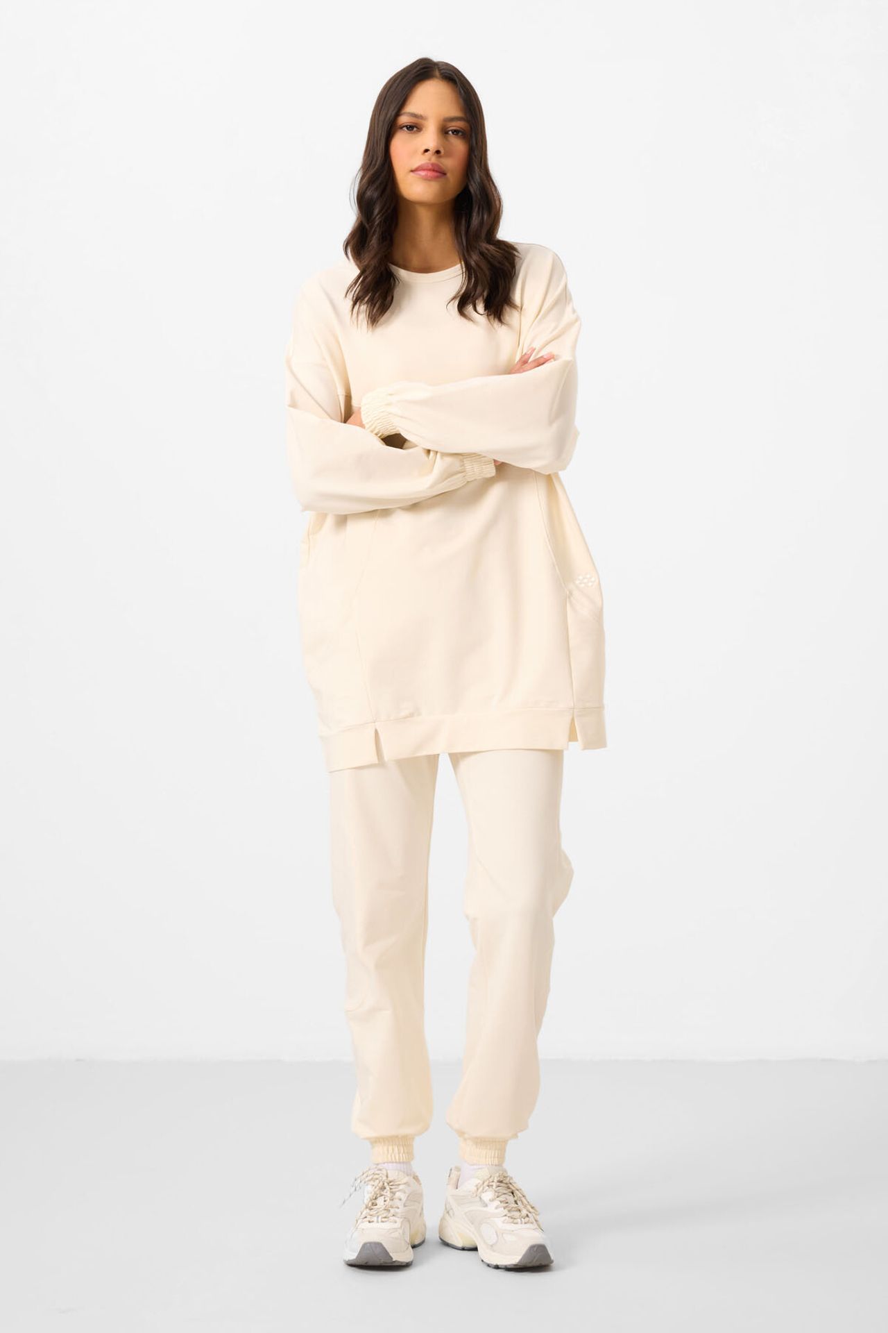TOMMY Oversized Fleece Sweatshirt And Pants Set 3