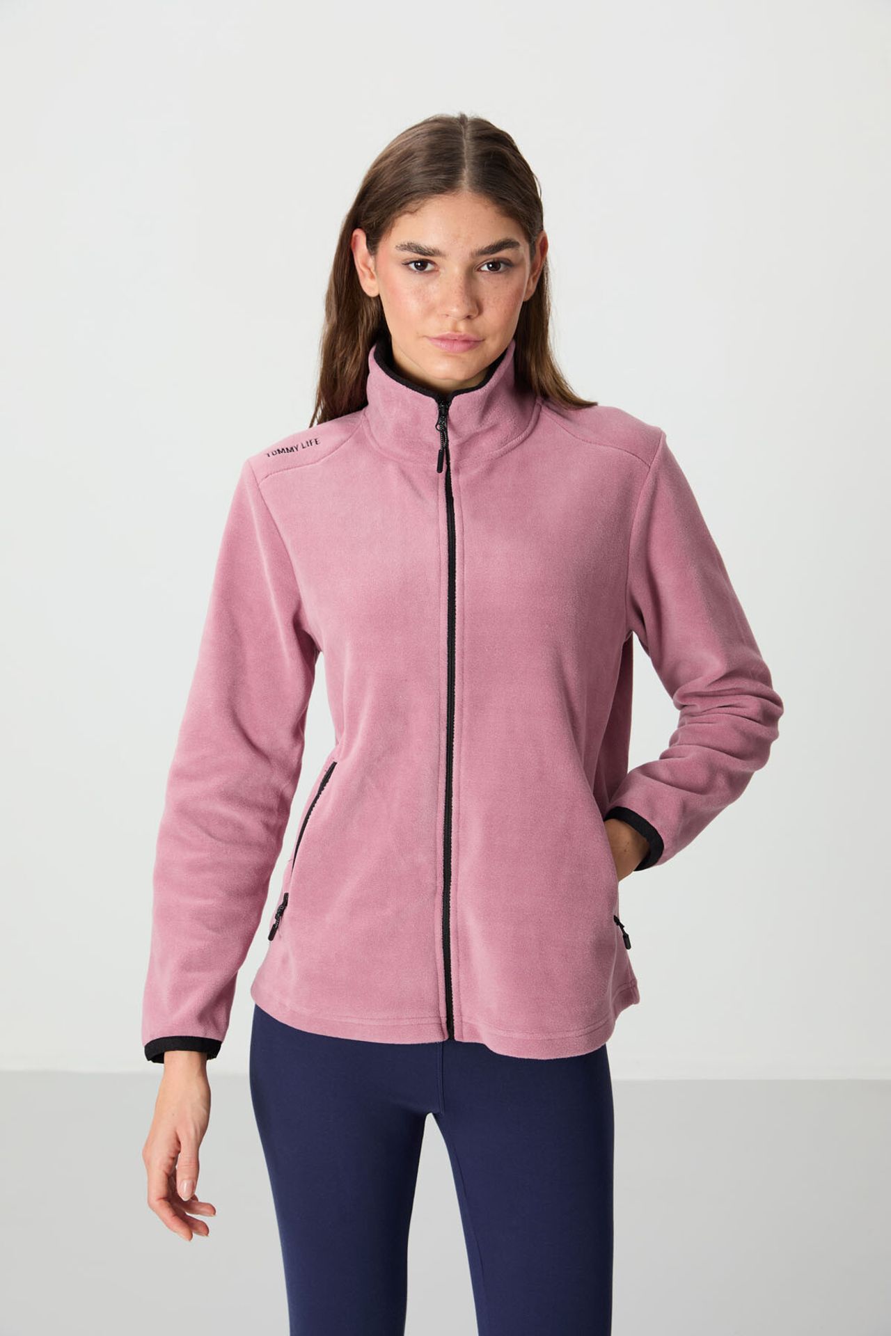 TOMMY Women's Plush Zip-Front Sweatshirt 1