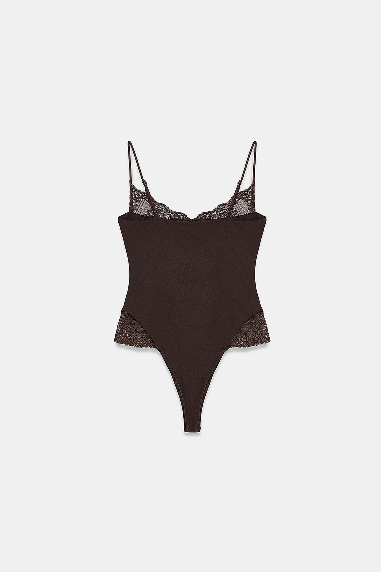 DILVIN Dantel Kolsuz Dar Kesim Body Bluz 6