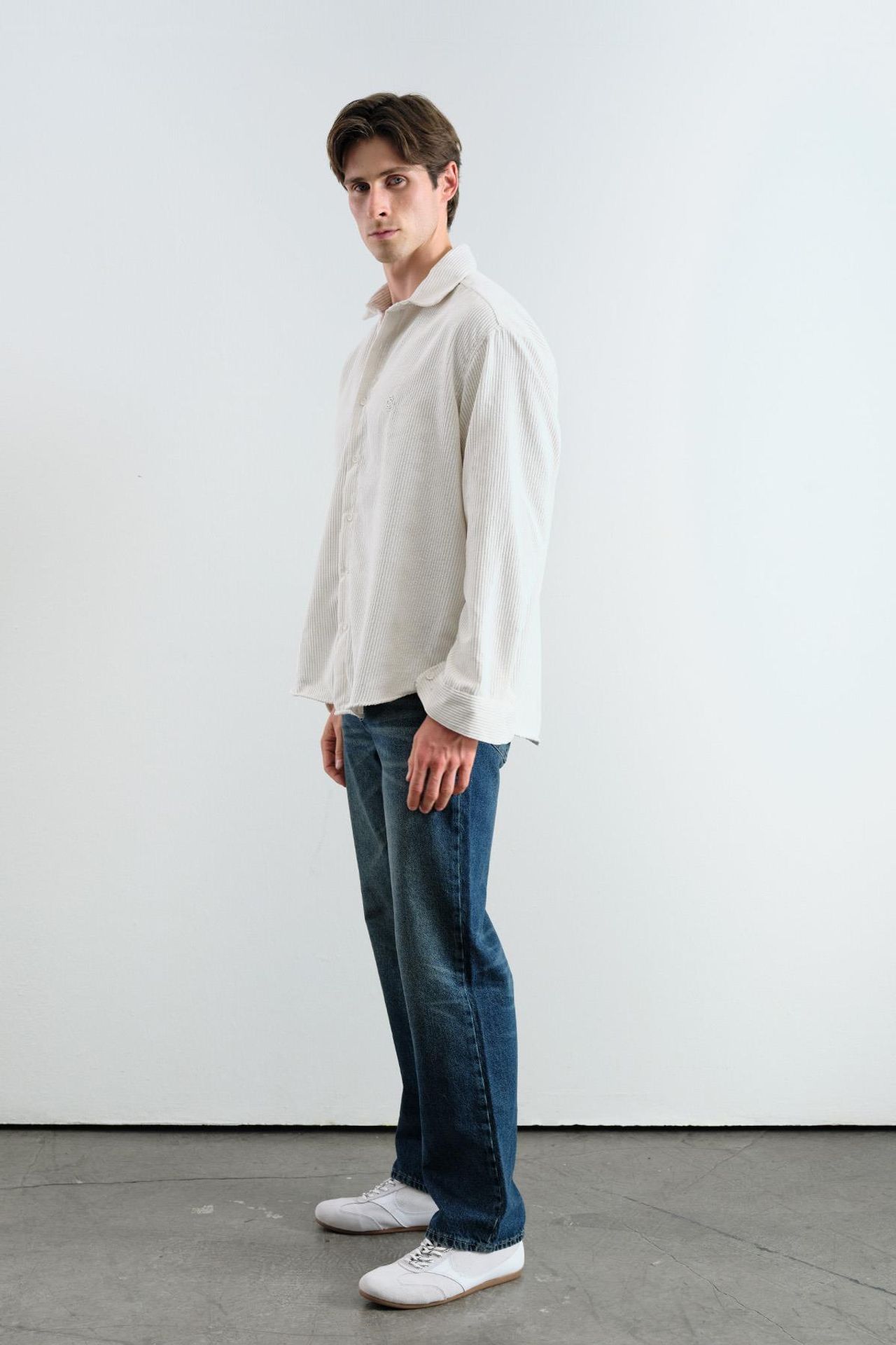 GIESTO Oversized Velvet Shirt 3