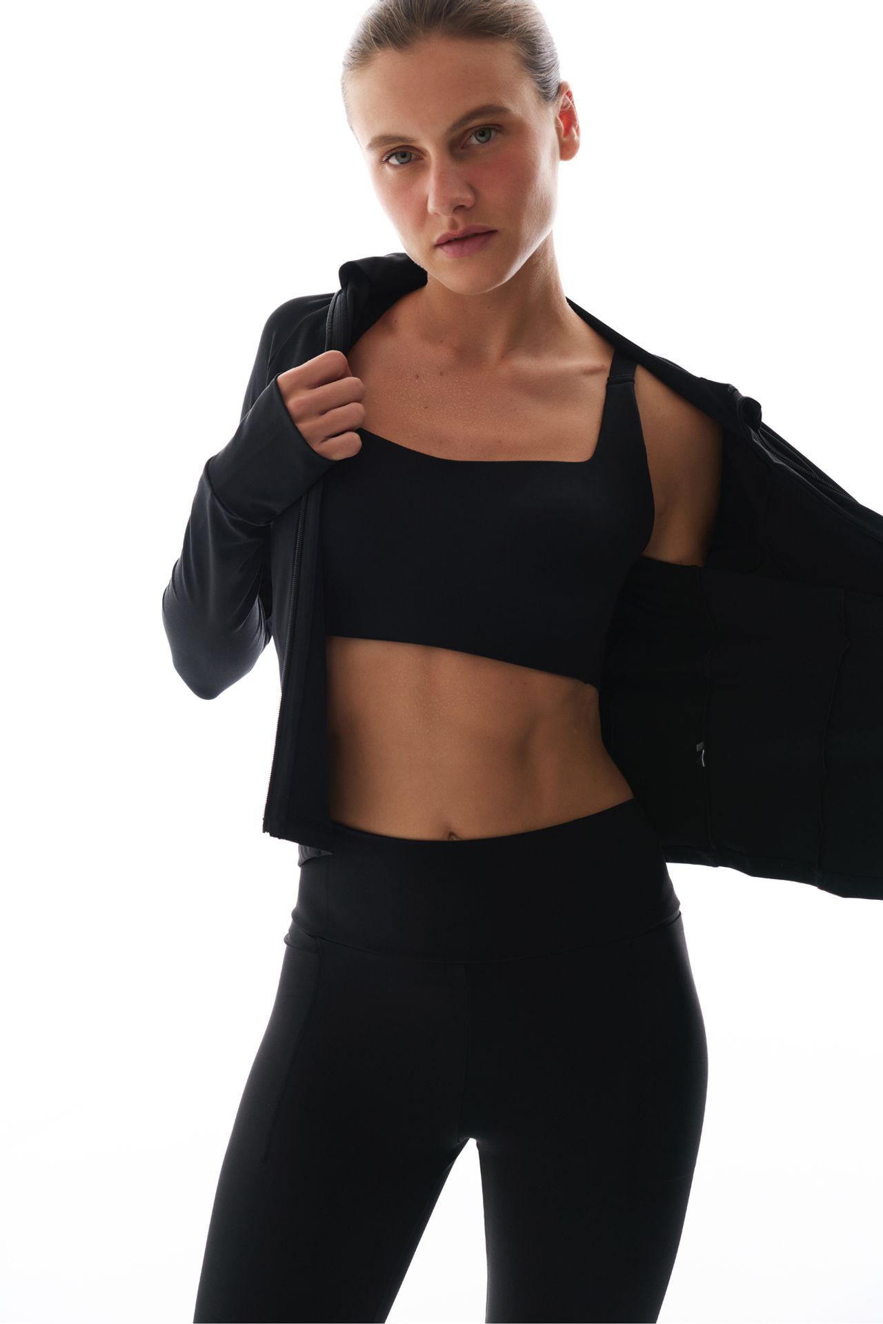 PENTI Pocket Detail Sports Zip-Front Long Sleeve Jacket 2