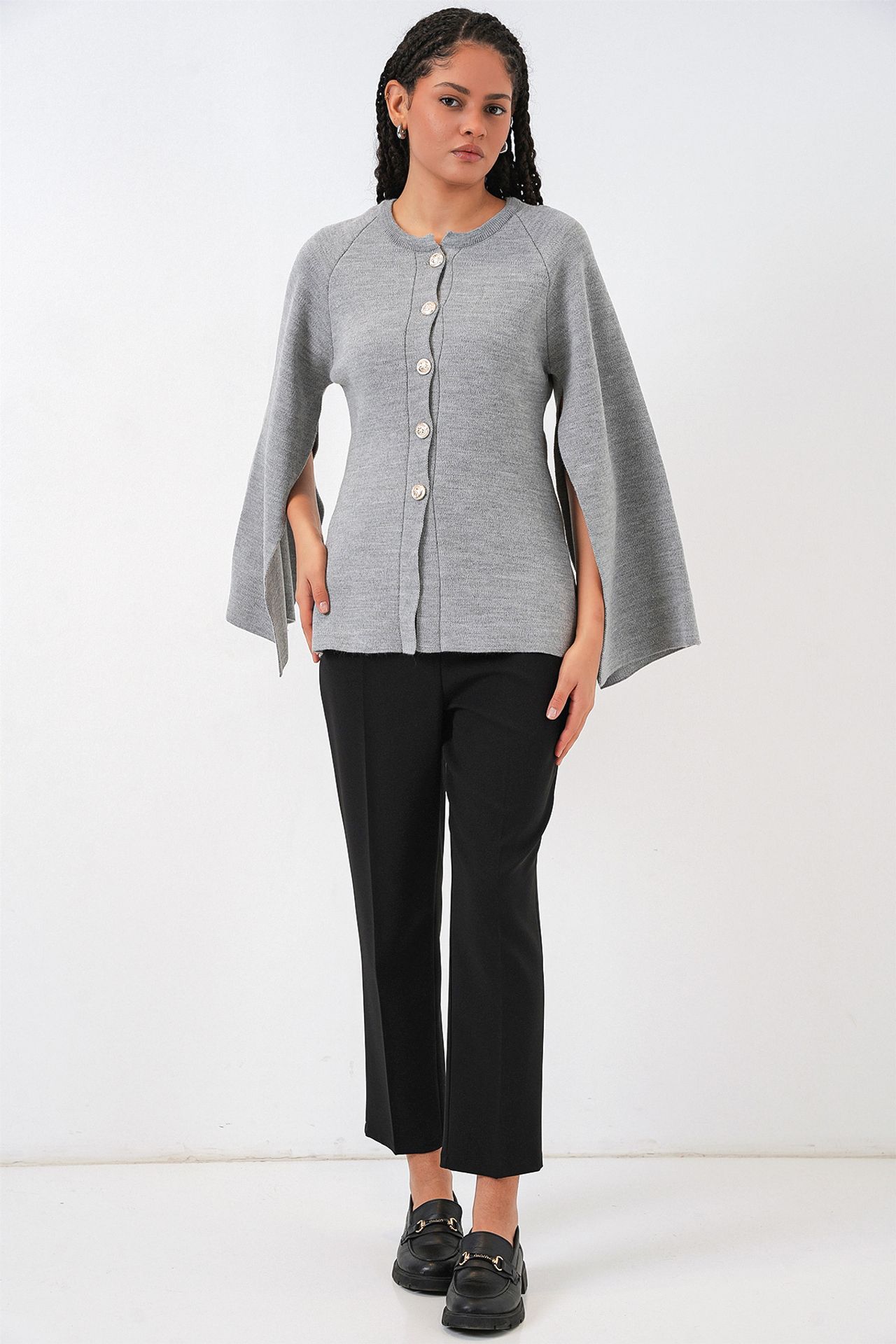 BDART Textured Knit Cardigan with Button Closure 2