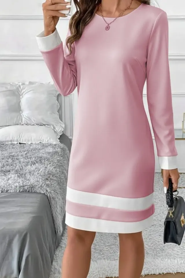 JANES Textured Stripe Detailed Mini Dress