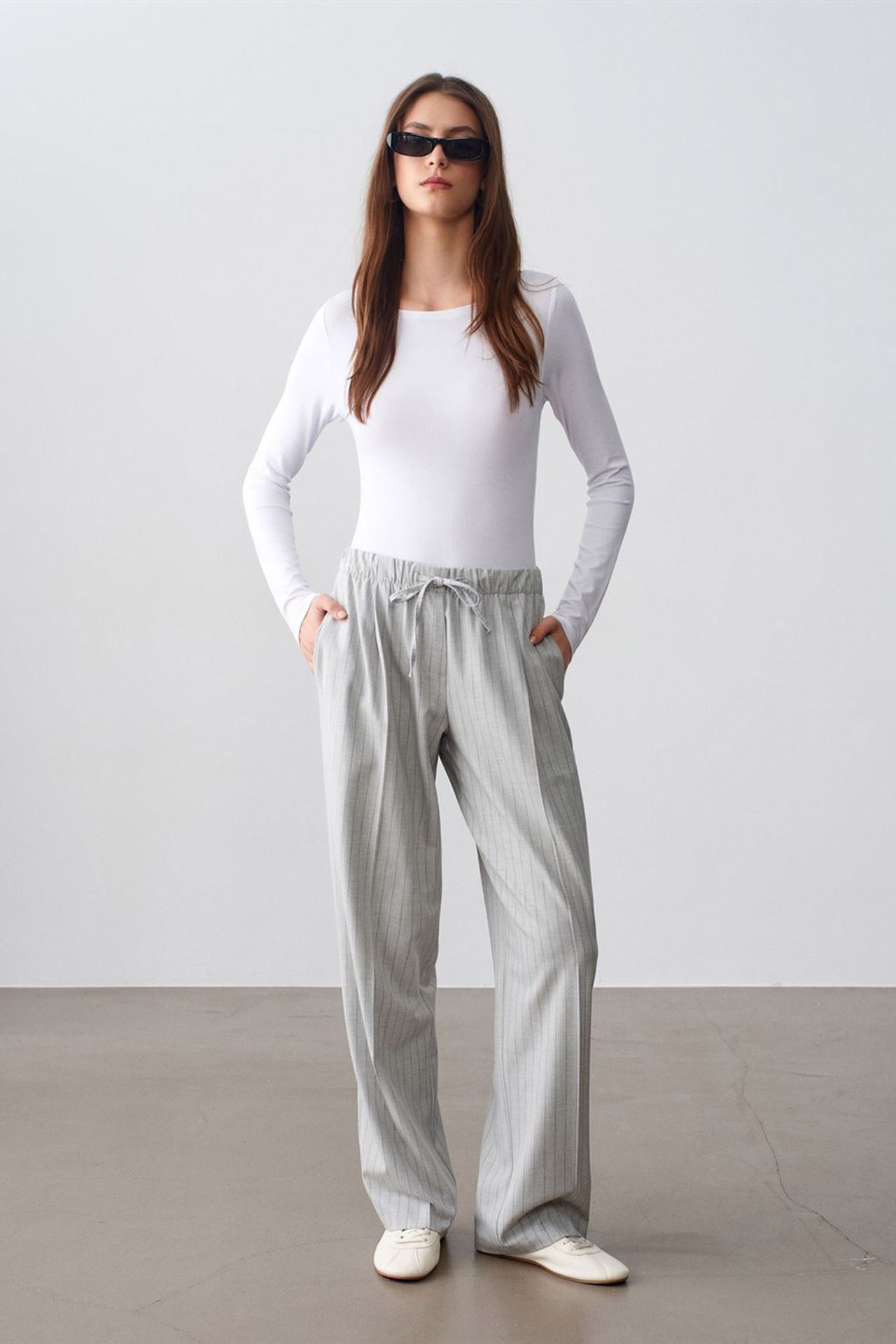 DILVIN Slim Fit Kayık Yaka Body 4
