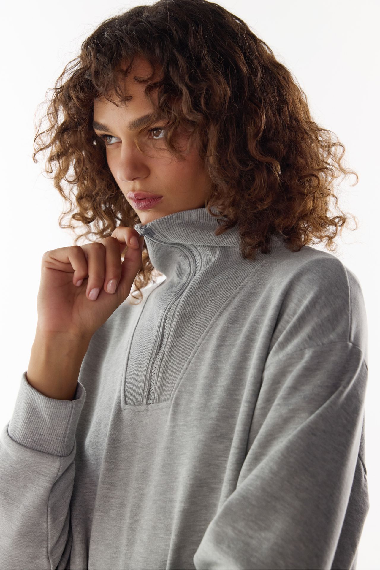 PENTI Half-Zip Brushed Sweatshirt 2
