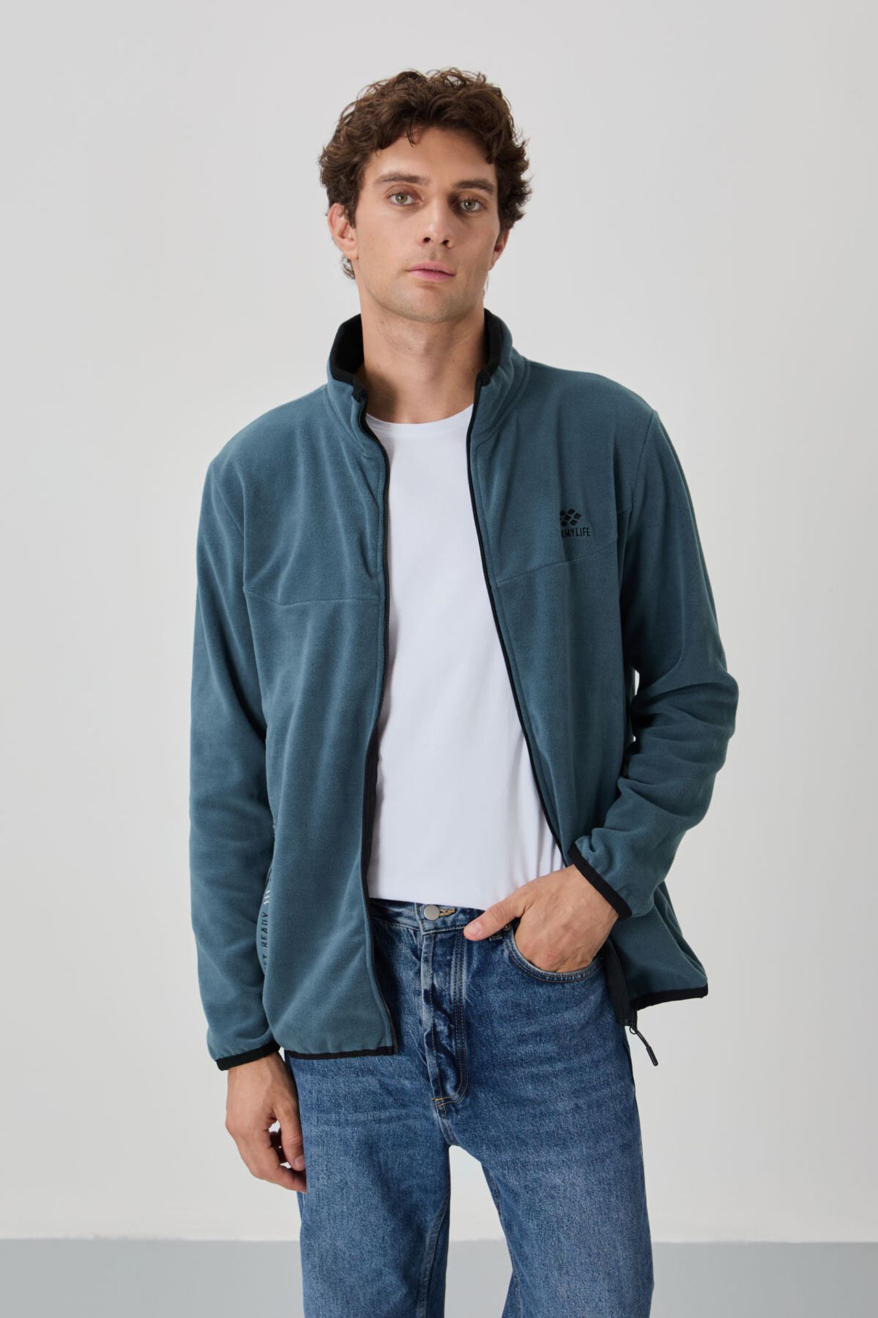 TOMMY Men's Plush Zip-Front Sweatshirt 3