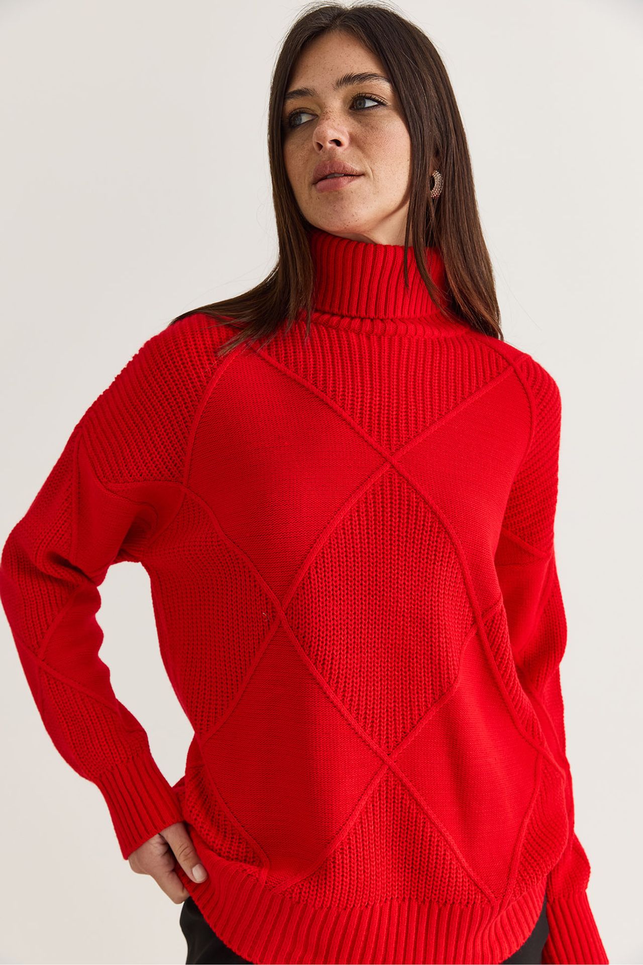 LUCCI Textured Turtleneck Sweater 5