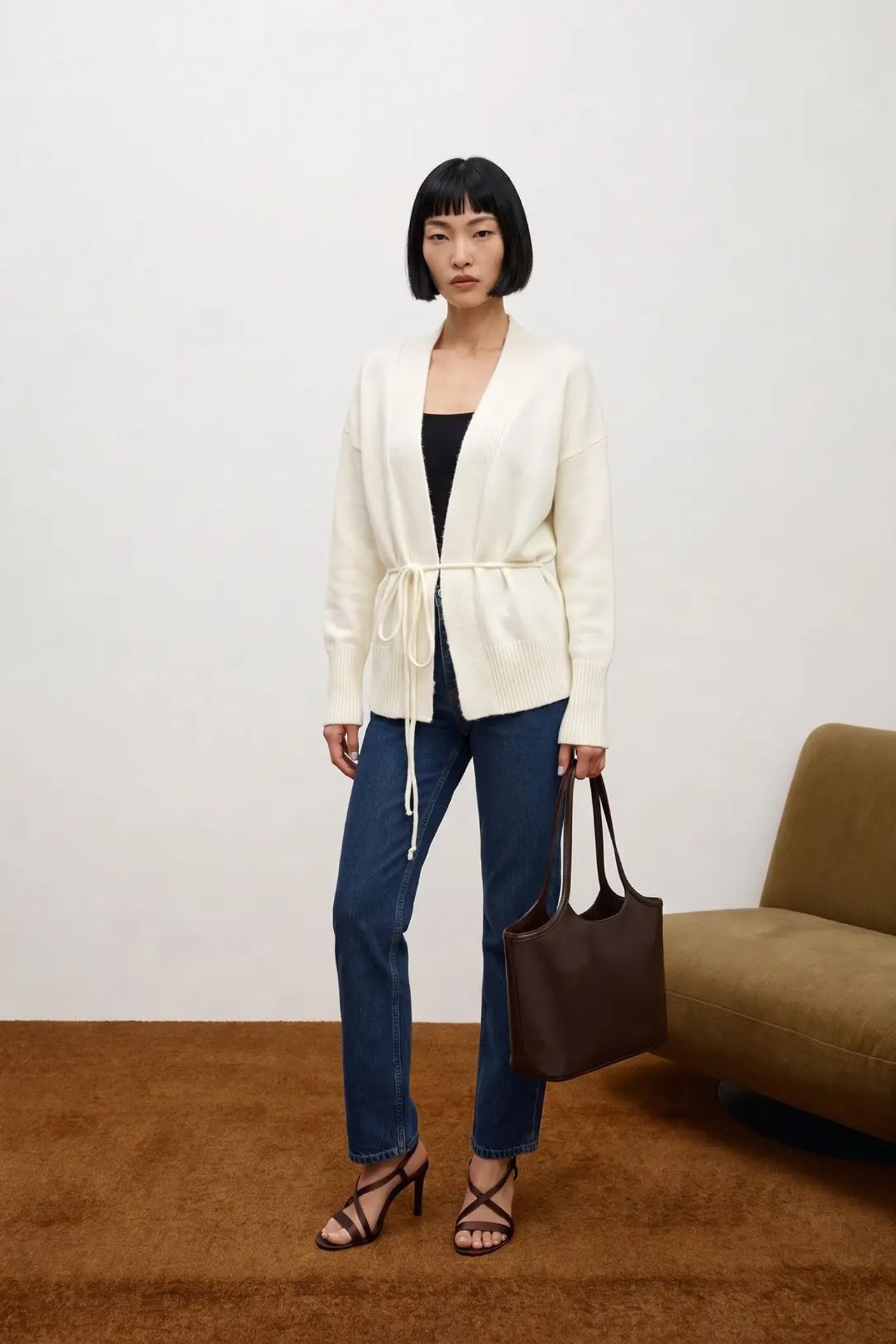 MY FASHION Normal Kesim Açık Ön Örgü Hırka 1