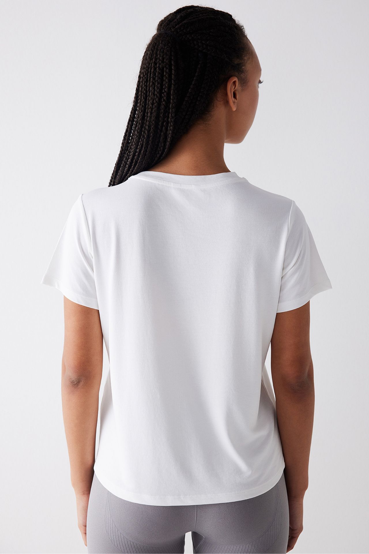 PENTI Broken Crew Neck Loose Modal T-Shirt 6