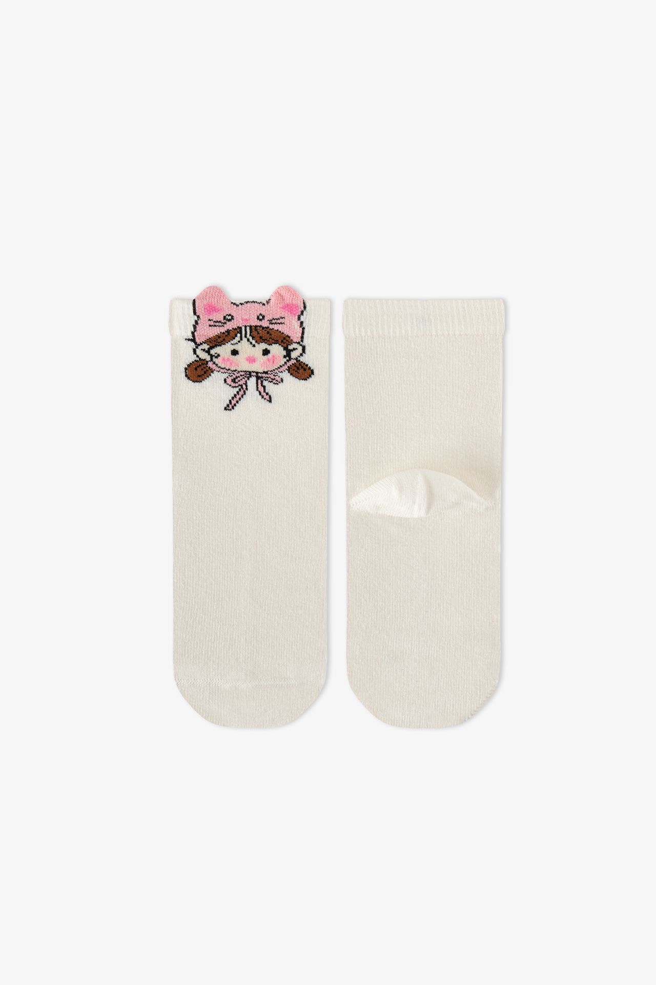 PENTI Girls' Kindly Friends 2-Pack Crew Socks 4