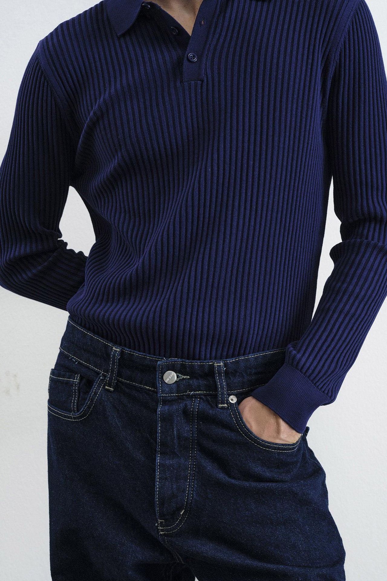 GIESTO Slim Fit Polo Neck T-Shirt 5