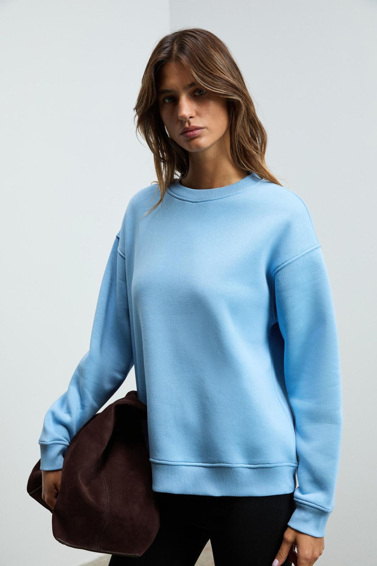 GRIMELANGE Bol Kesimli Bisiklet Yaka Sweatshirt 2