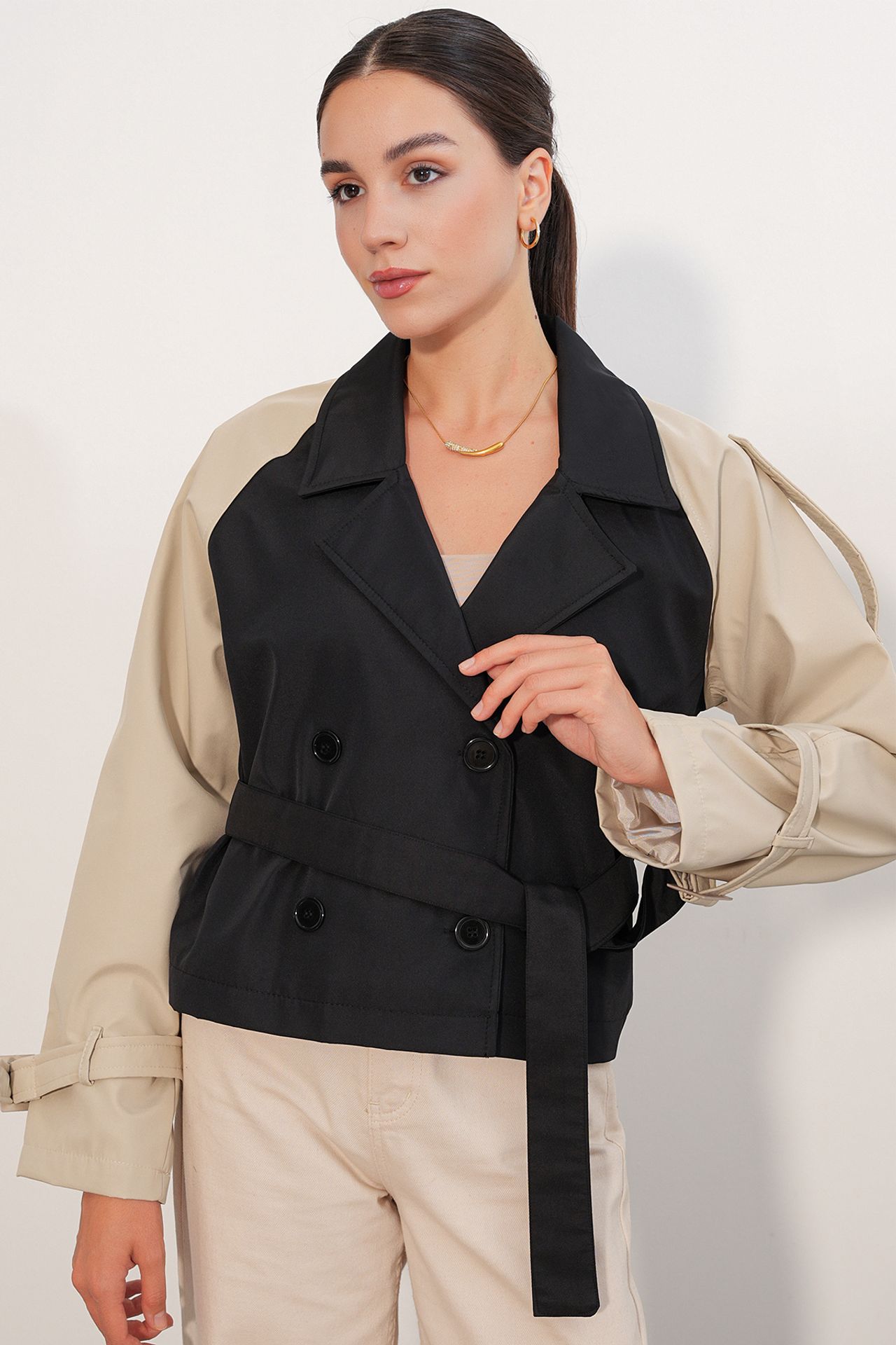 BDART Short Belted Trench Coat