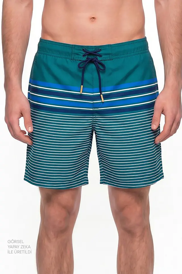 PENTI Men's Royal Court Striped Shorts