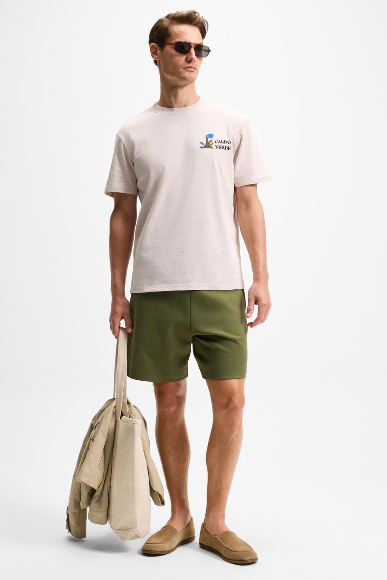 GRIMELANGE Pull-On Straight-Leg Cotton Shorts 4