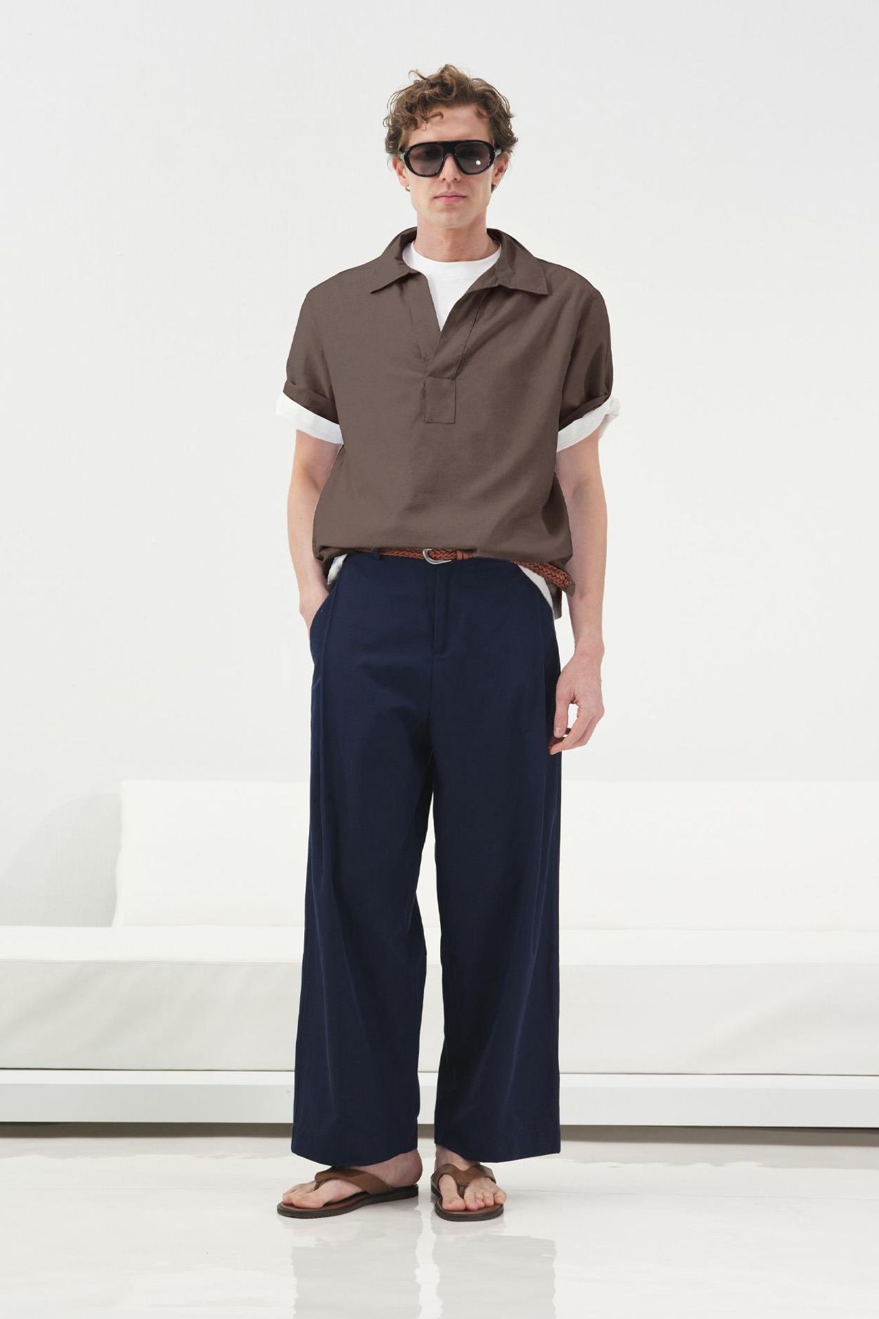 GIESTO Relaxed Fit Short Sleeve Poplin Shirt 1