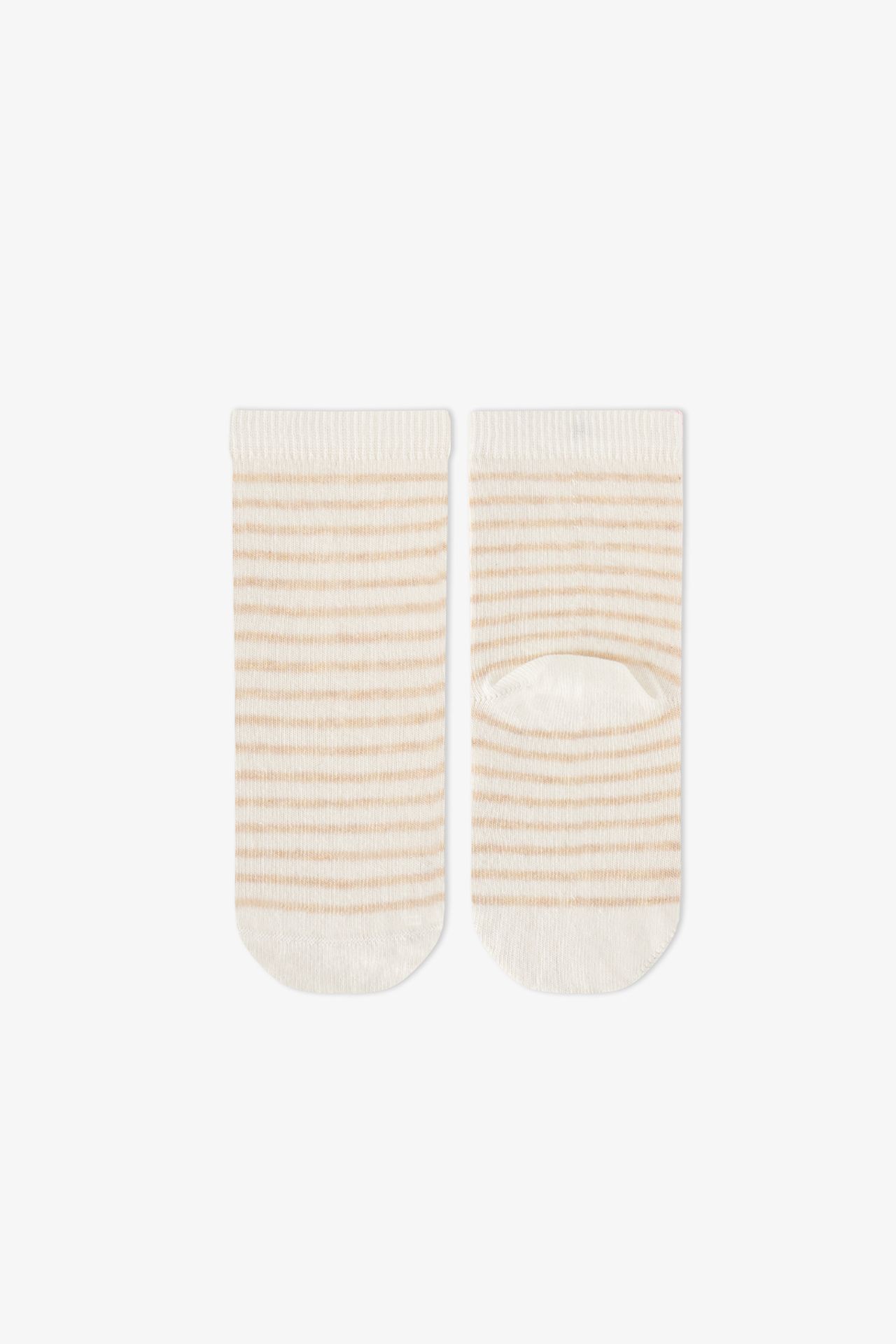 PENTI Girls' Capy Neutrals Cotton 2-Pack Crew Socks 2