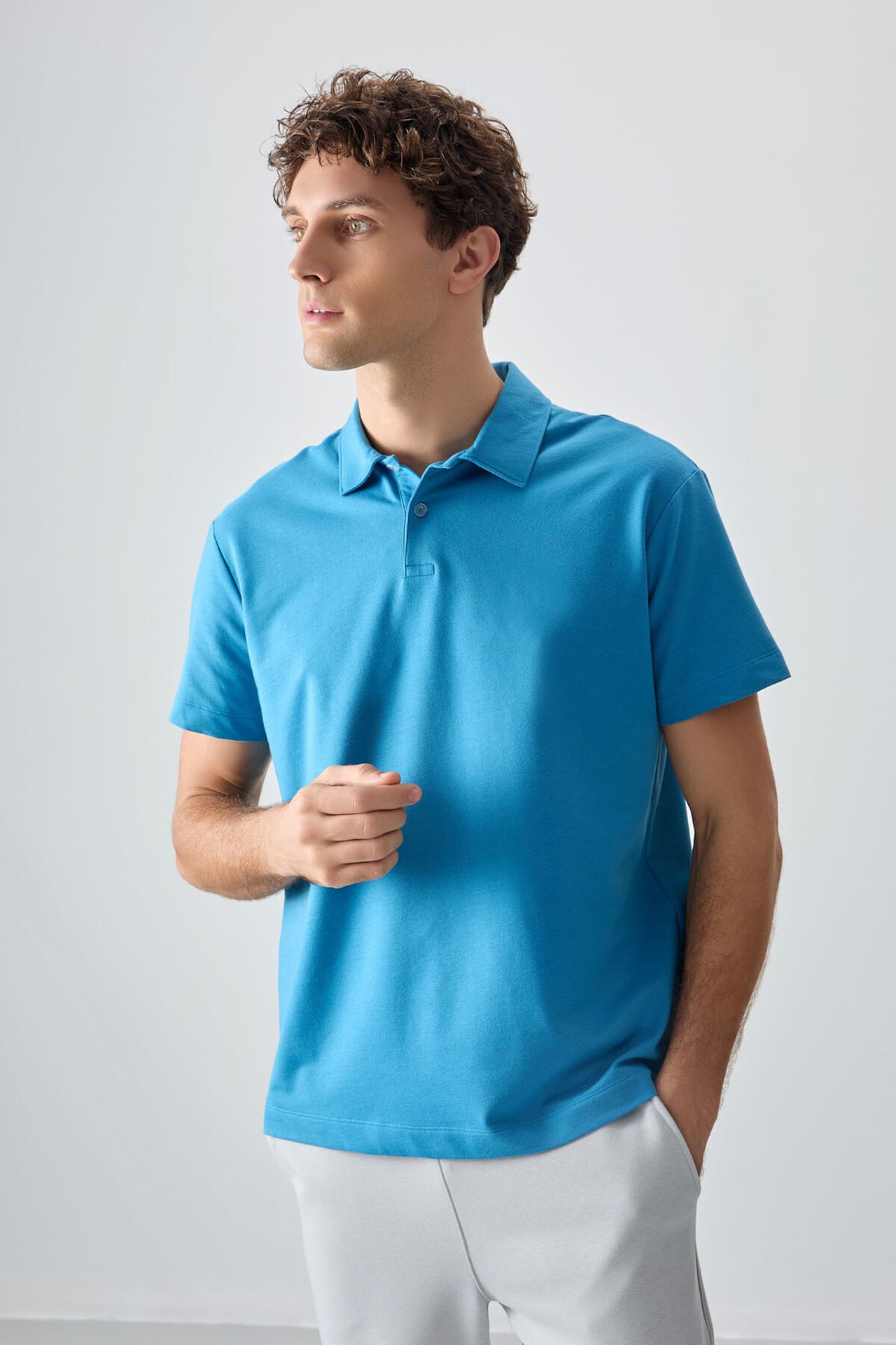 TOMMY Oversized Polo Collar T-Shirt 1