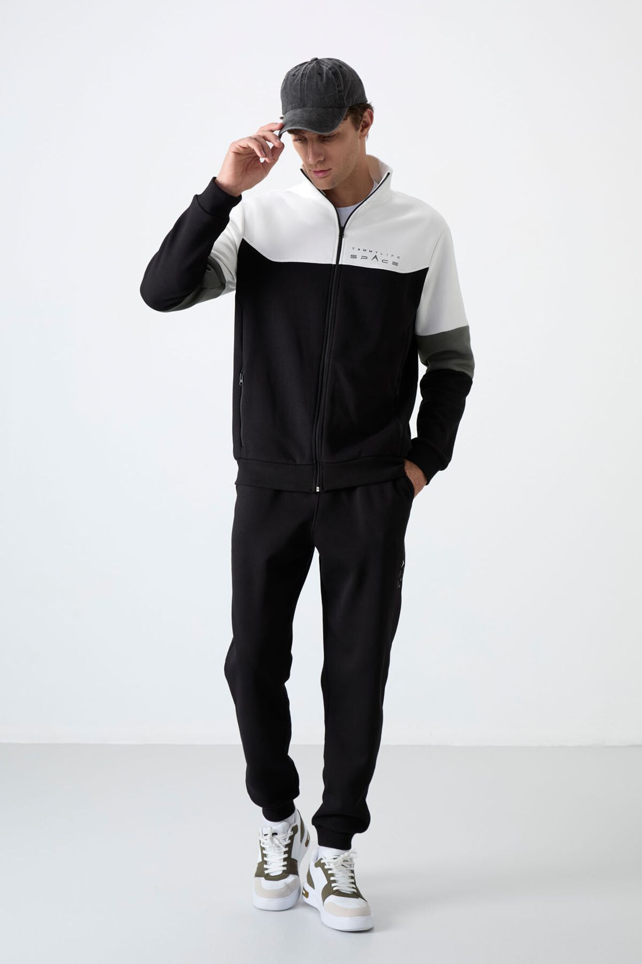 TOMMY Men's Color-Blocked Zip Sweatshirt And Pants Set 6