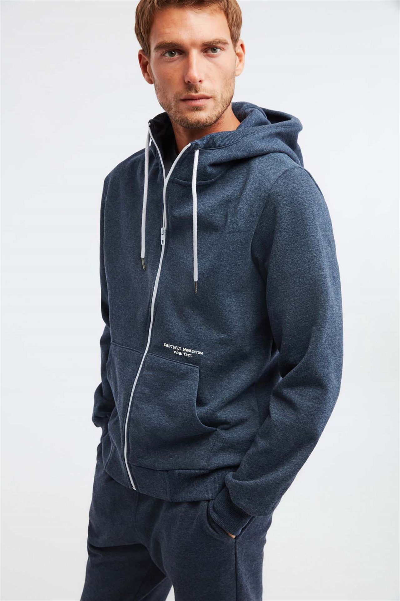 GRIMELANGE Kapüşonlu Fermuarlı Sweatshirt Ceket 5