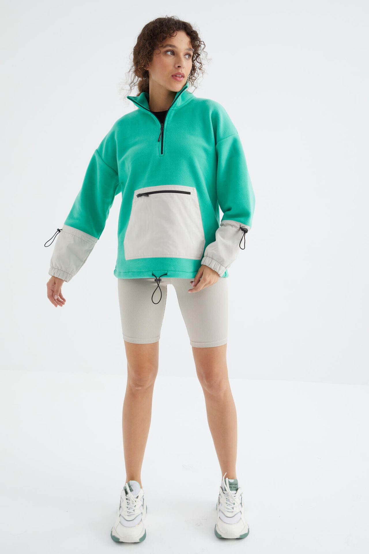 TOMMY Oversized Plush Half-Zip Sweatshirt 2